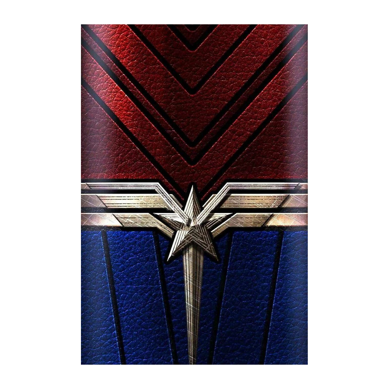 Heroic Star Red Blue Emblem Wall Art