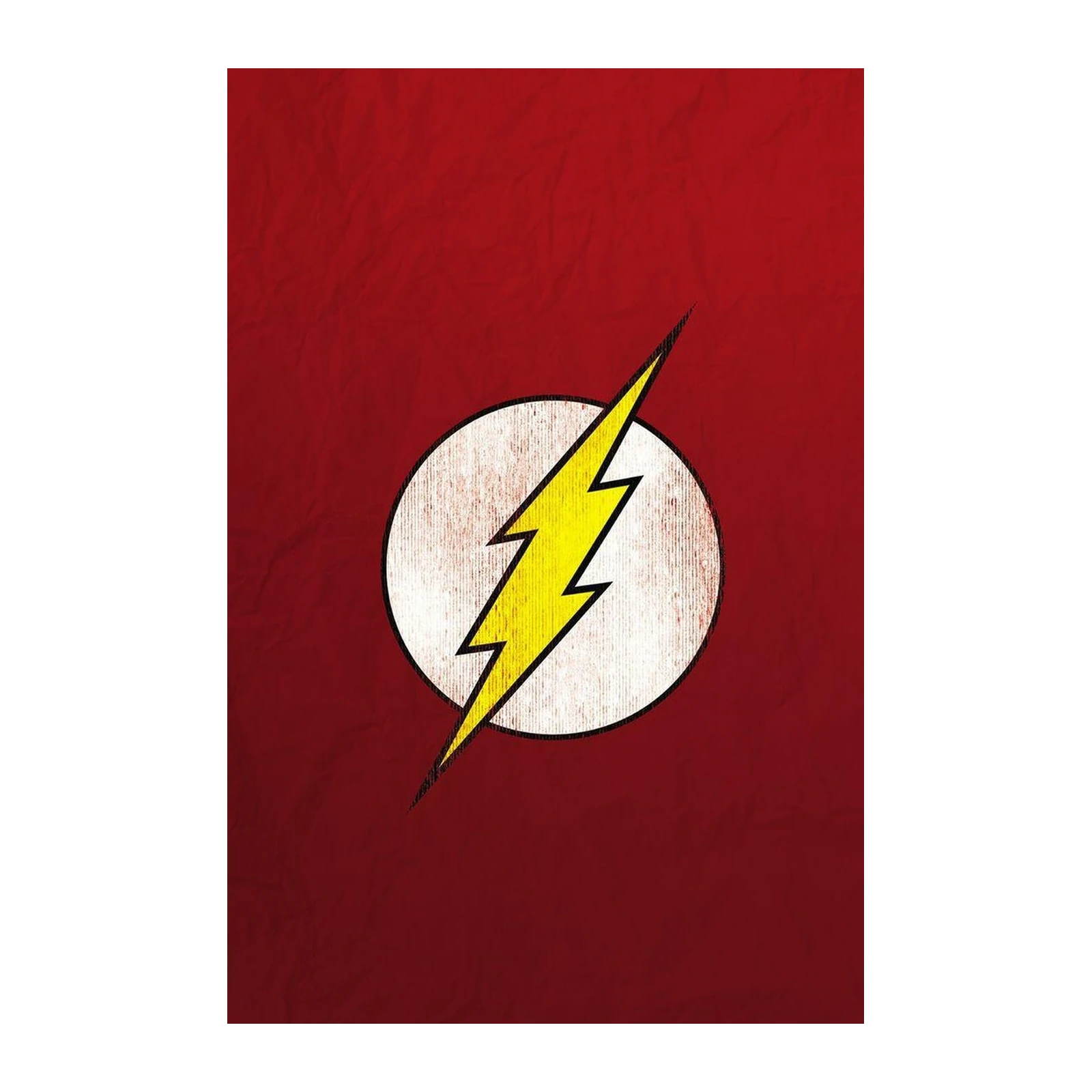 The Flash Logo Vintage Wall Art