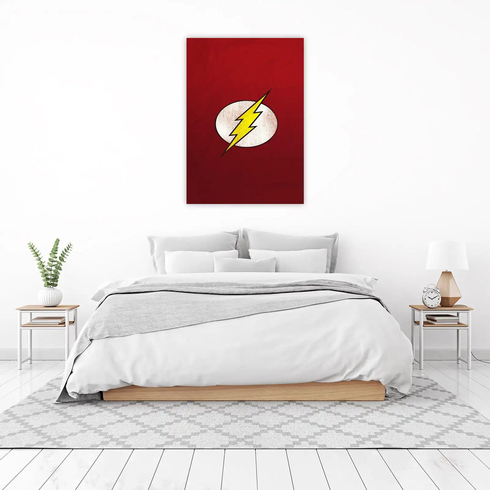 The Flash Logo Vintage Wall Art