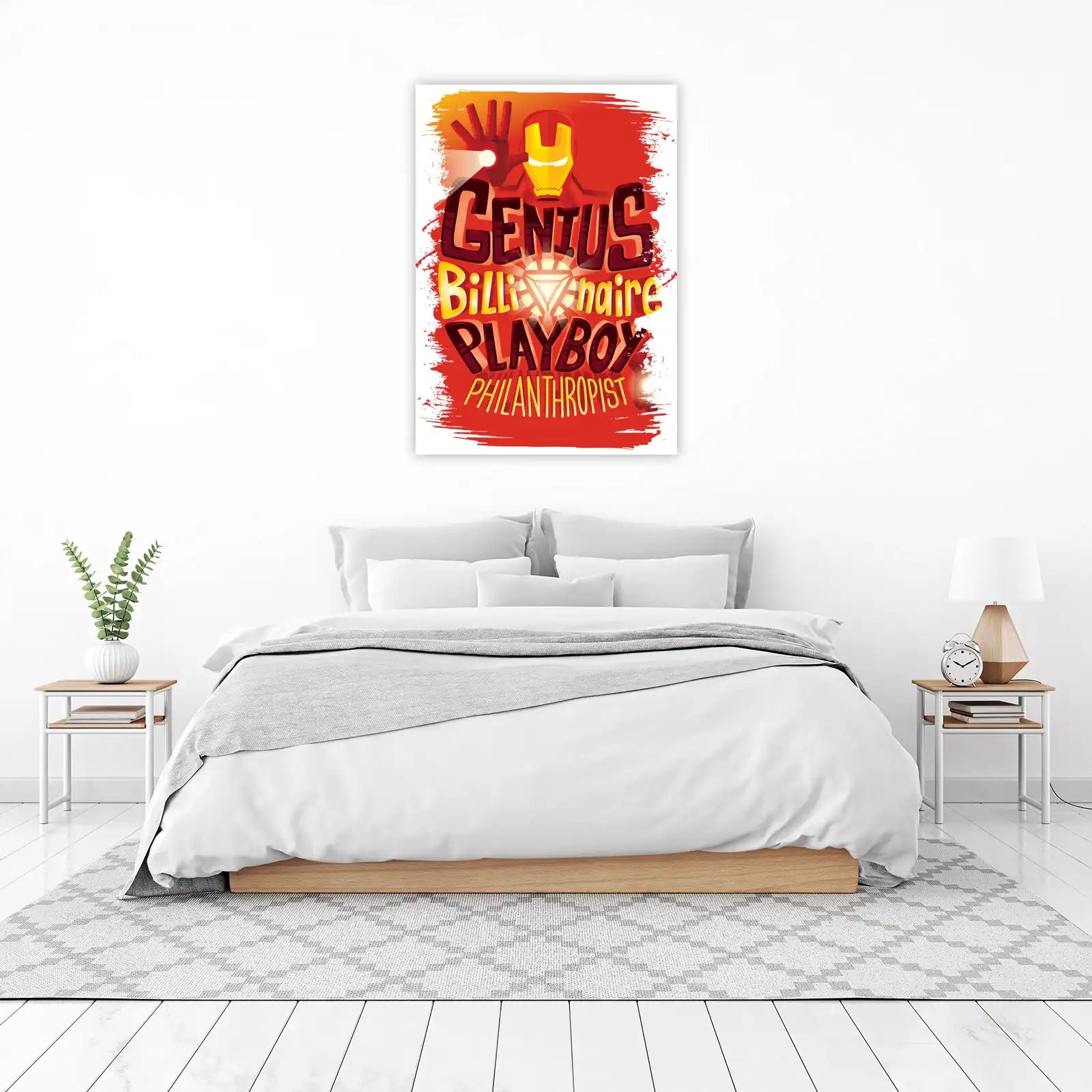 Iron Man Genius Billionaire Playboy Wall Art