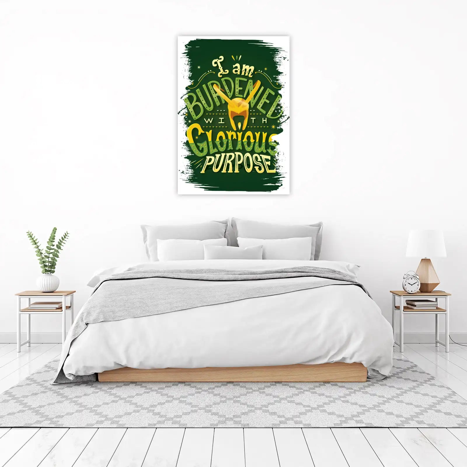 Loki "Glorious Purpose" Typography Wall Art