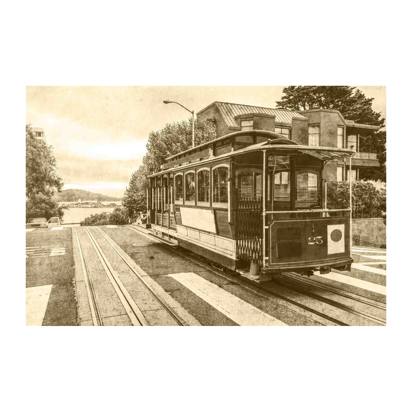 Vintage Cable Car San Francisco Wall Art