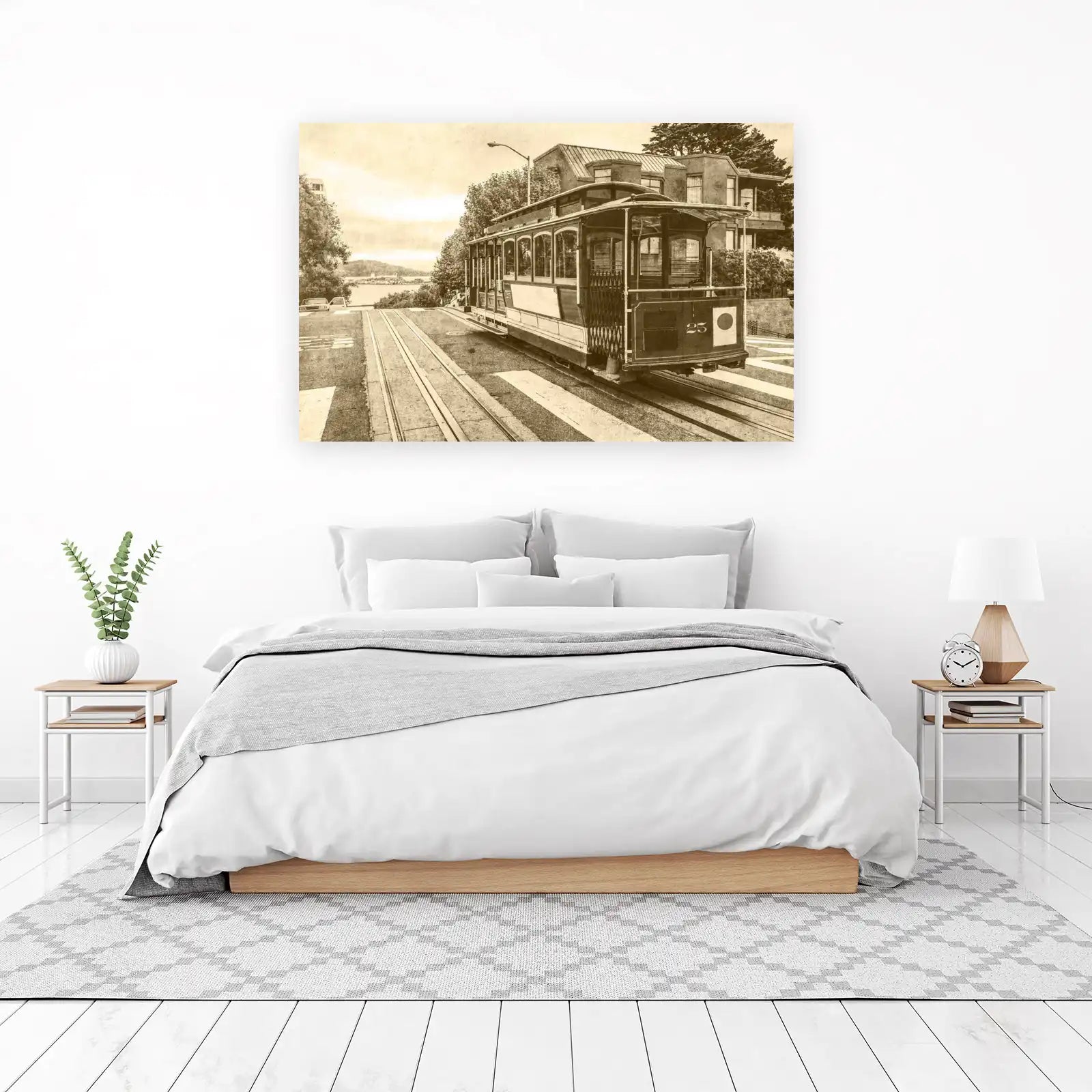 Vintage Cable Car San Francisco Wall Art
