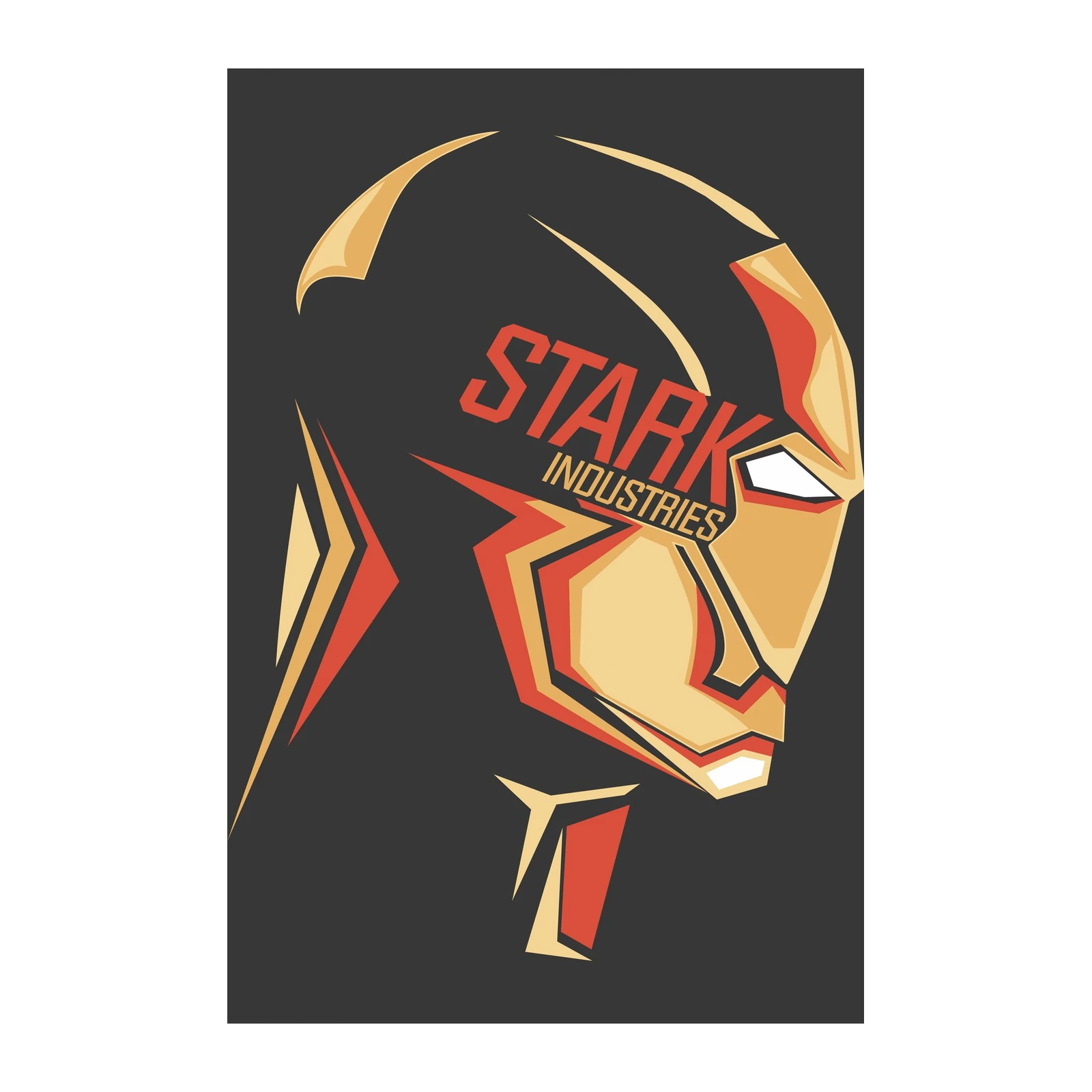 Stark Industries Geometric Iron Man Wall Art