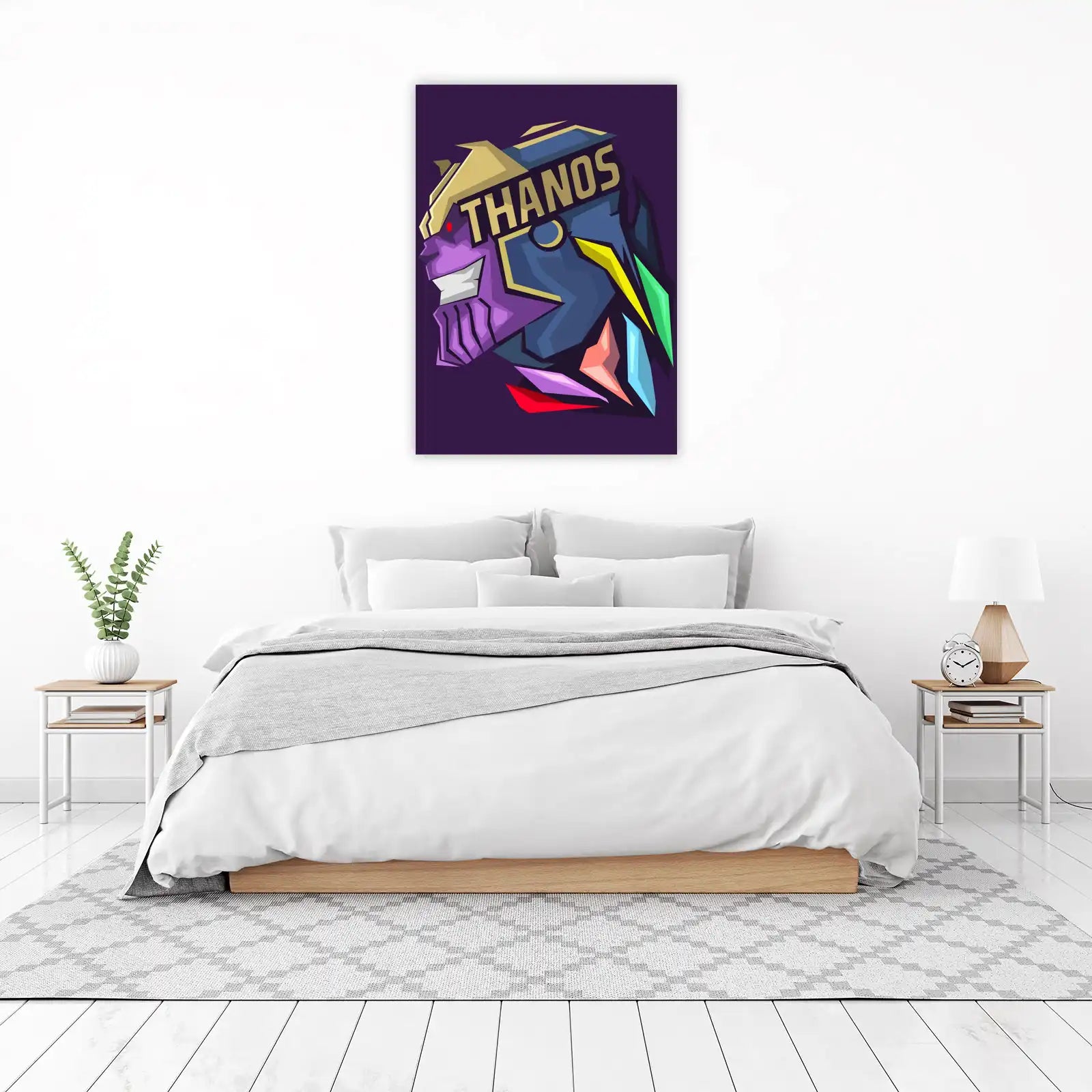 Dynamic Thanos Head Pop Art Wall Art
