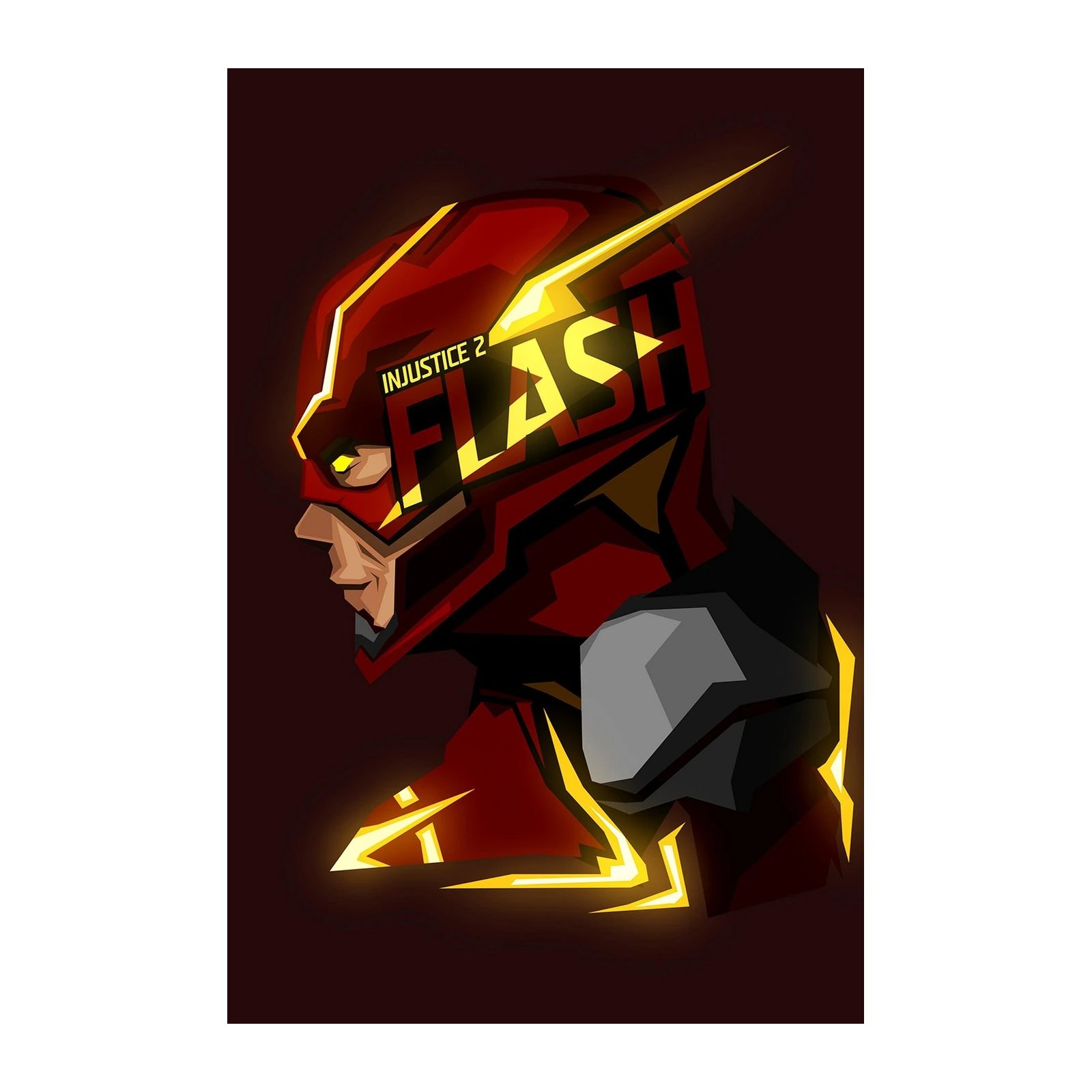 Injustice 2 Flash Graphic Art Wall Art