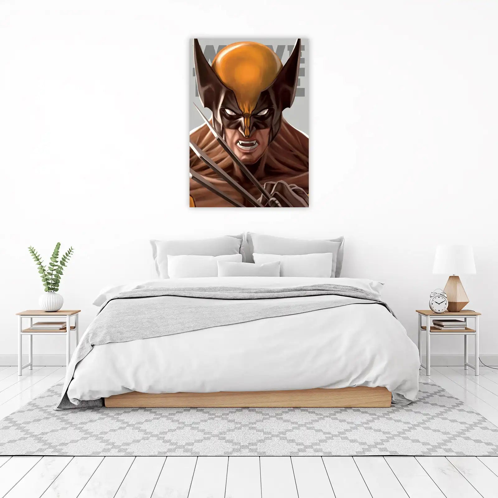 Fierce Wolverine Portrait Marvel Wall Art