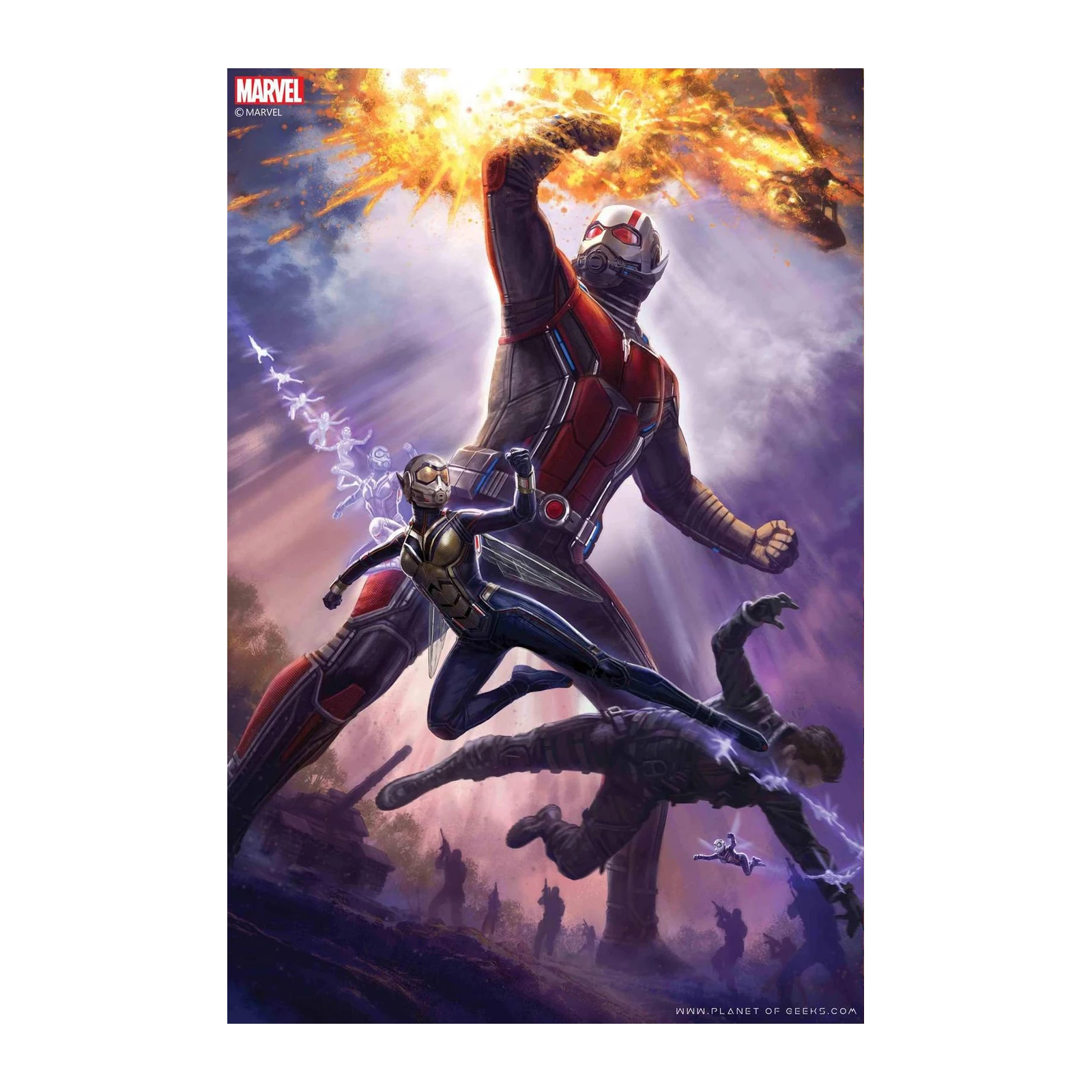 Ant-Man & Wasp Action Marvel Wall Art