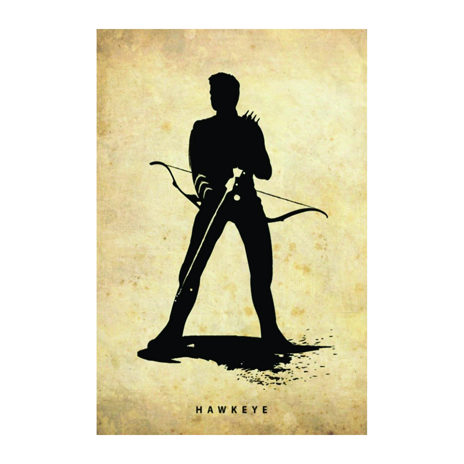 Epic Hawkeye Silhouette Wall Art