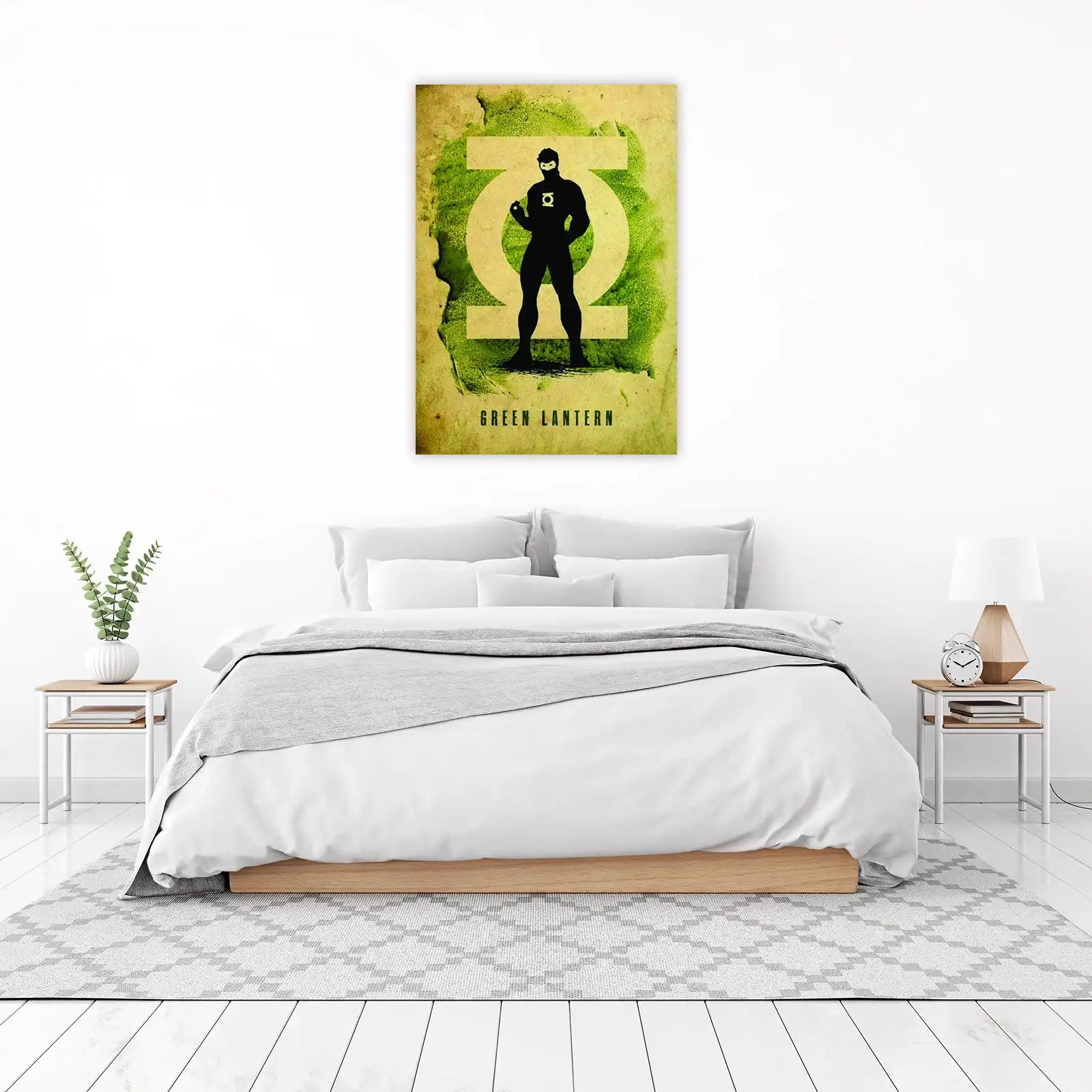 Green Lantern Silhouette Wall Art