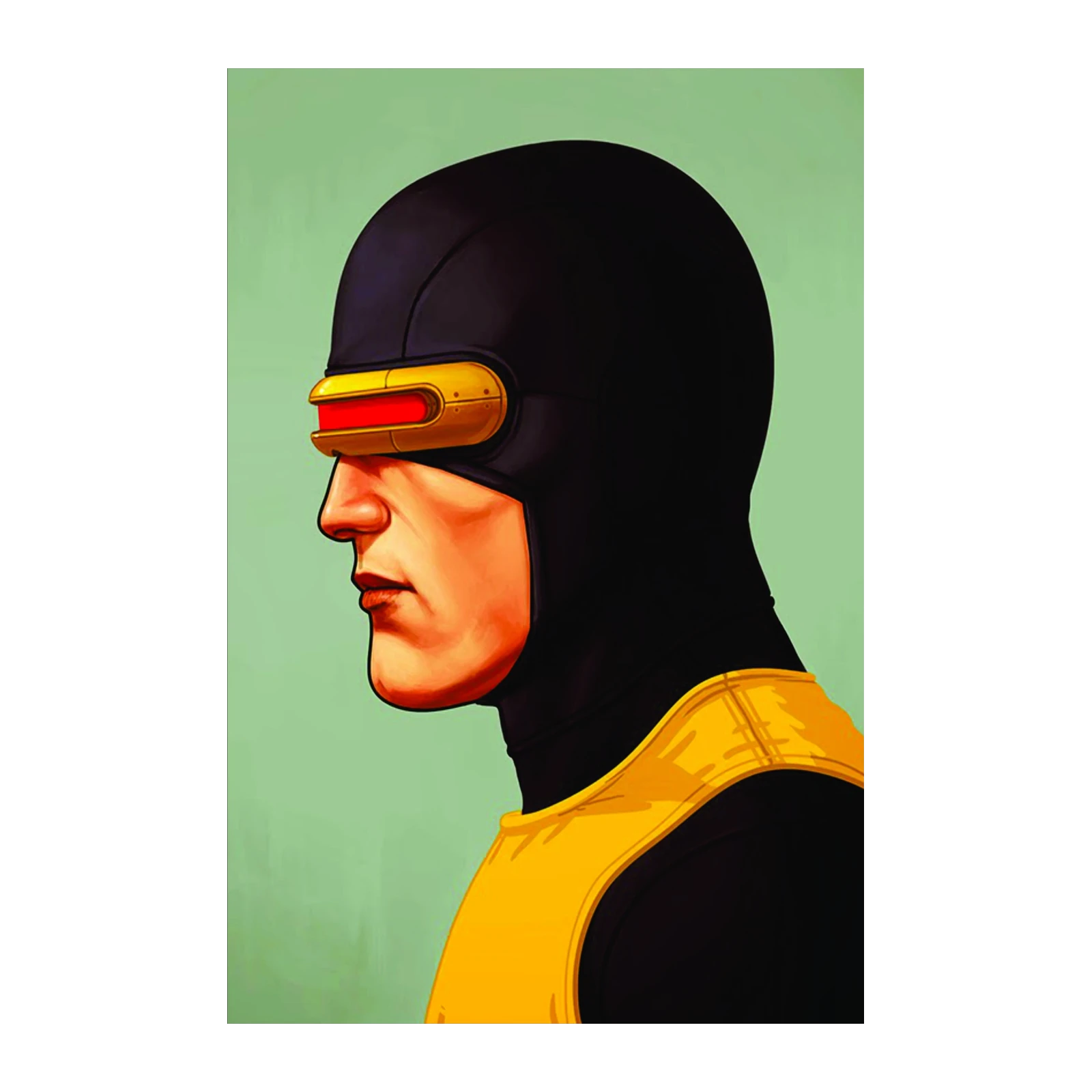 Cyclops Marvel Hero Profile Wall Art