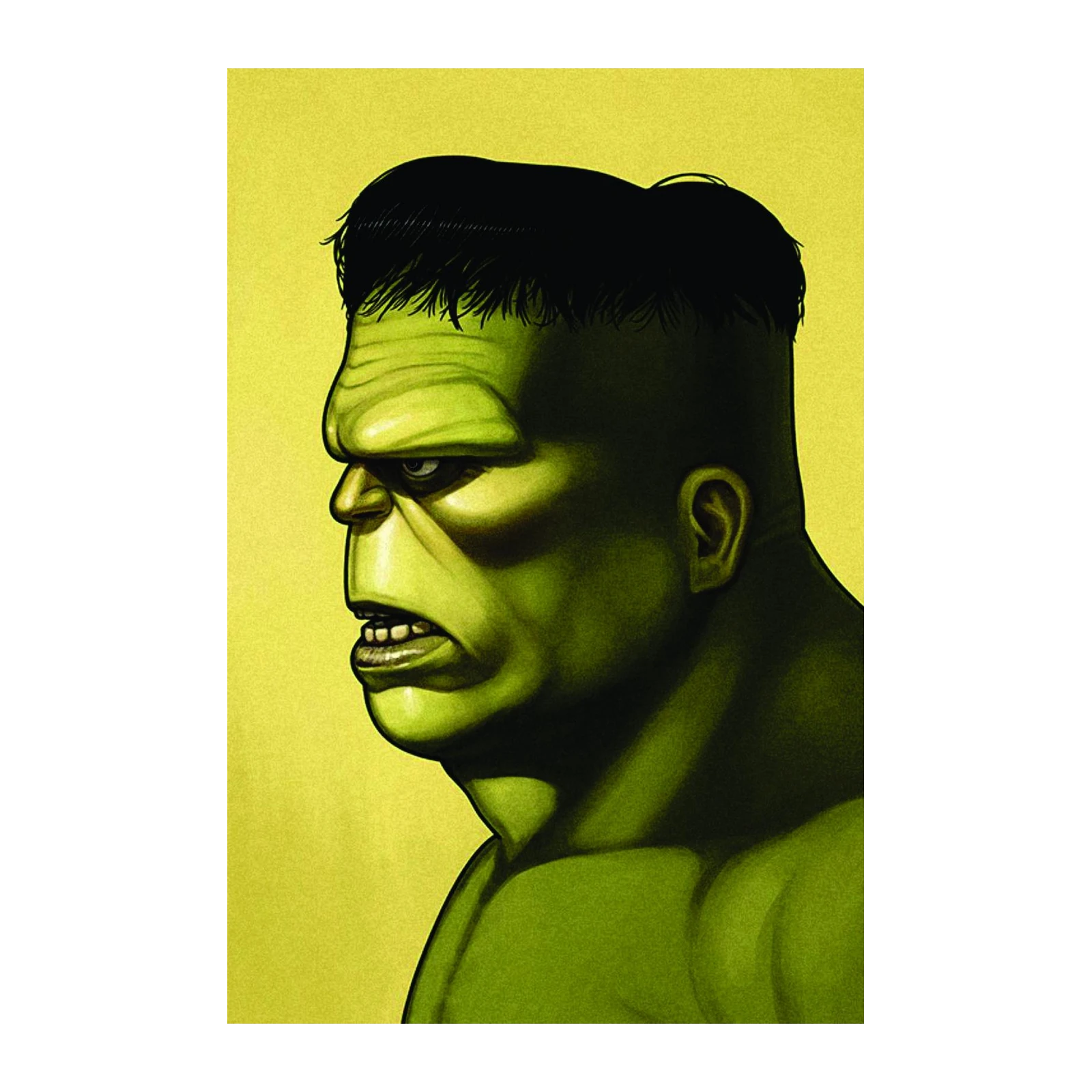 Dynamic Hulk Profile Pop Art Wall Art