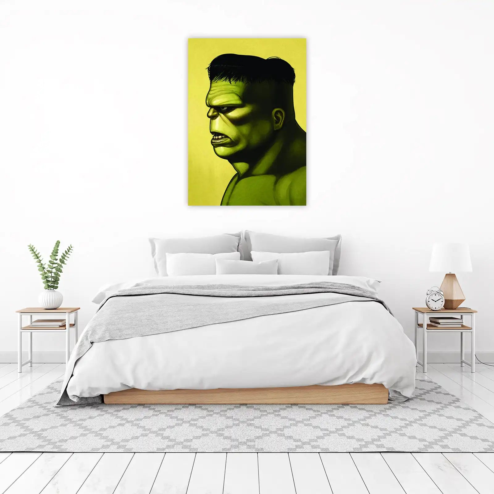 Dynamic Hulk Profile Pop Art Wall Art