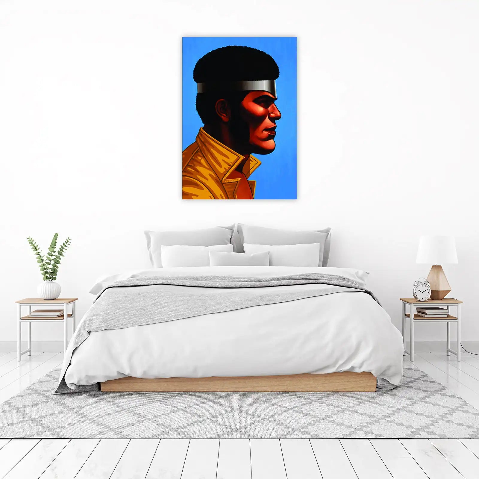 Bold Afro Man Portrait Wall Art