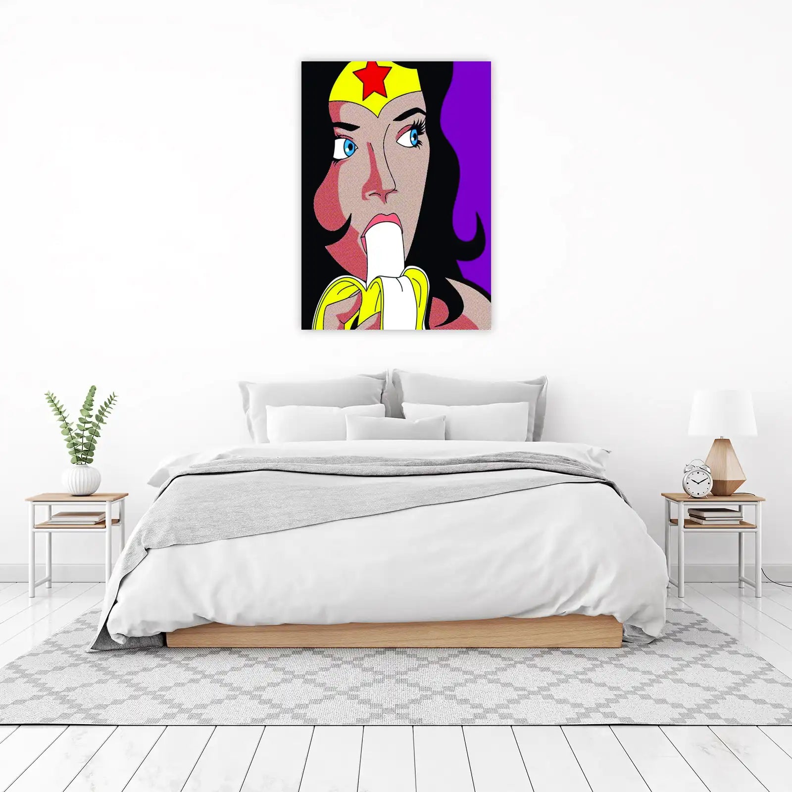 Pop Art Wonder Woman Banana Wall Art