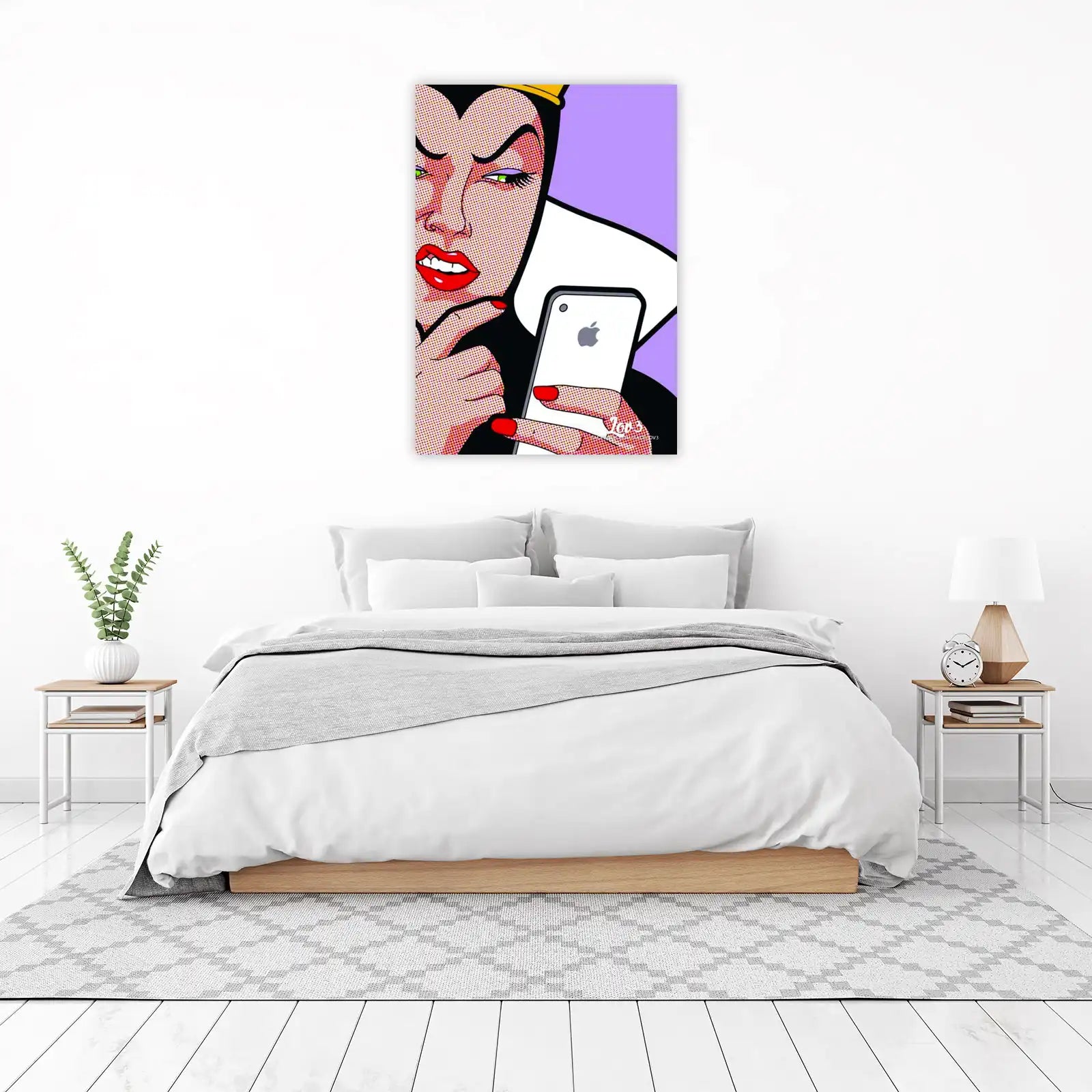 Pop Art Evil Queen Phone Wall Art
