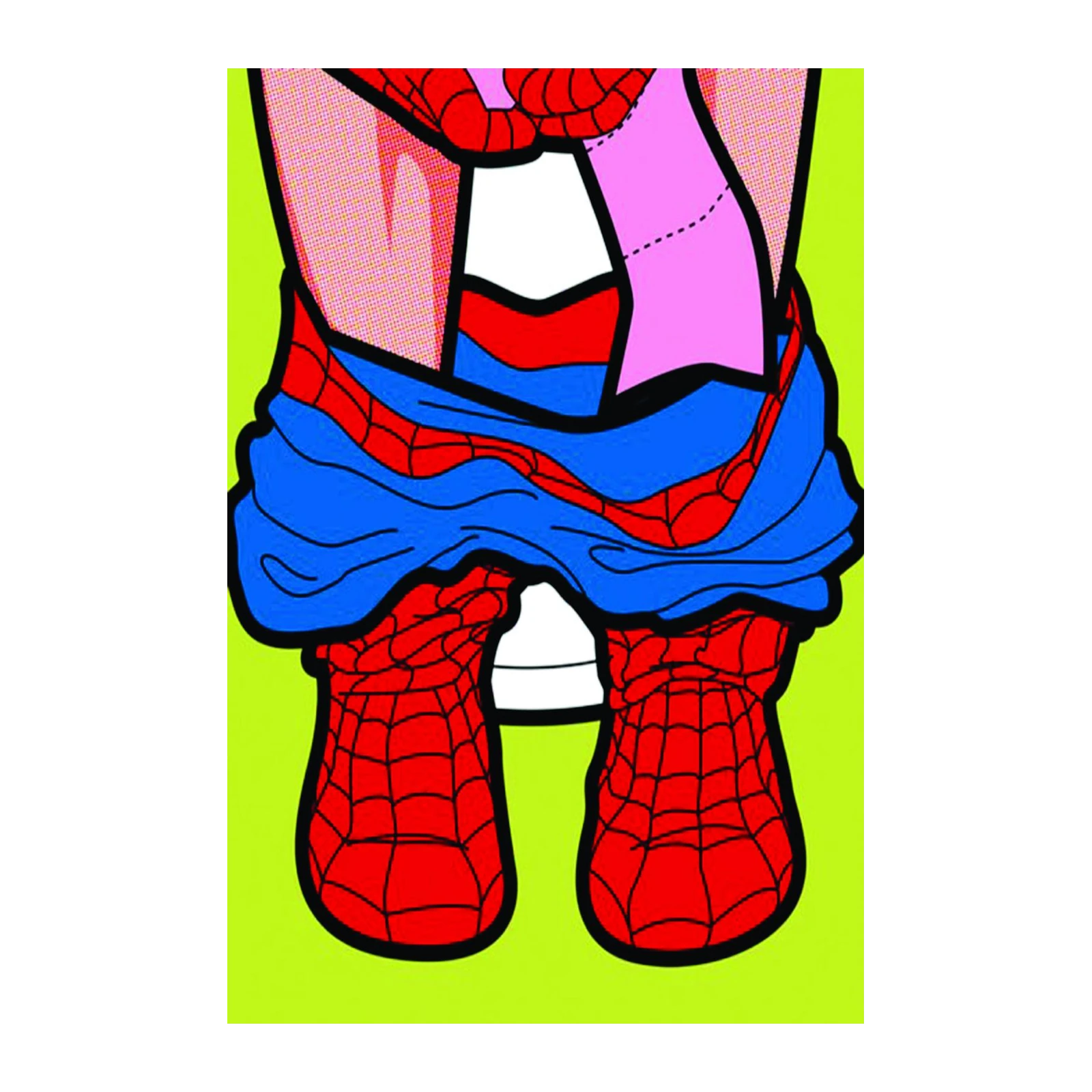 Pop Art Spider-Man Legs Wall Art