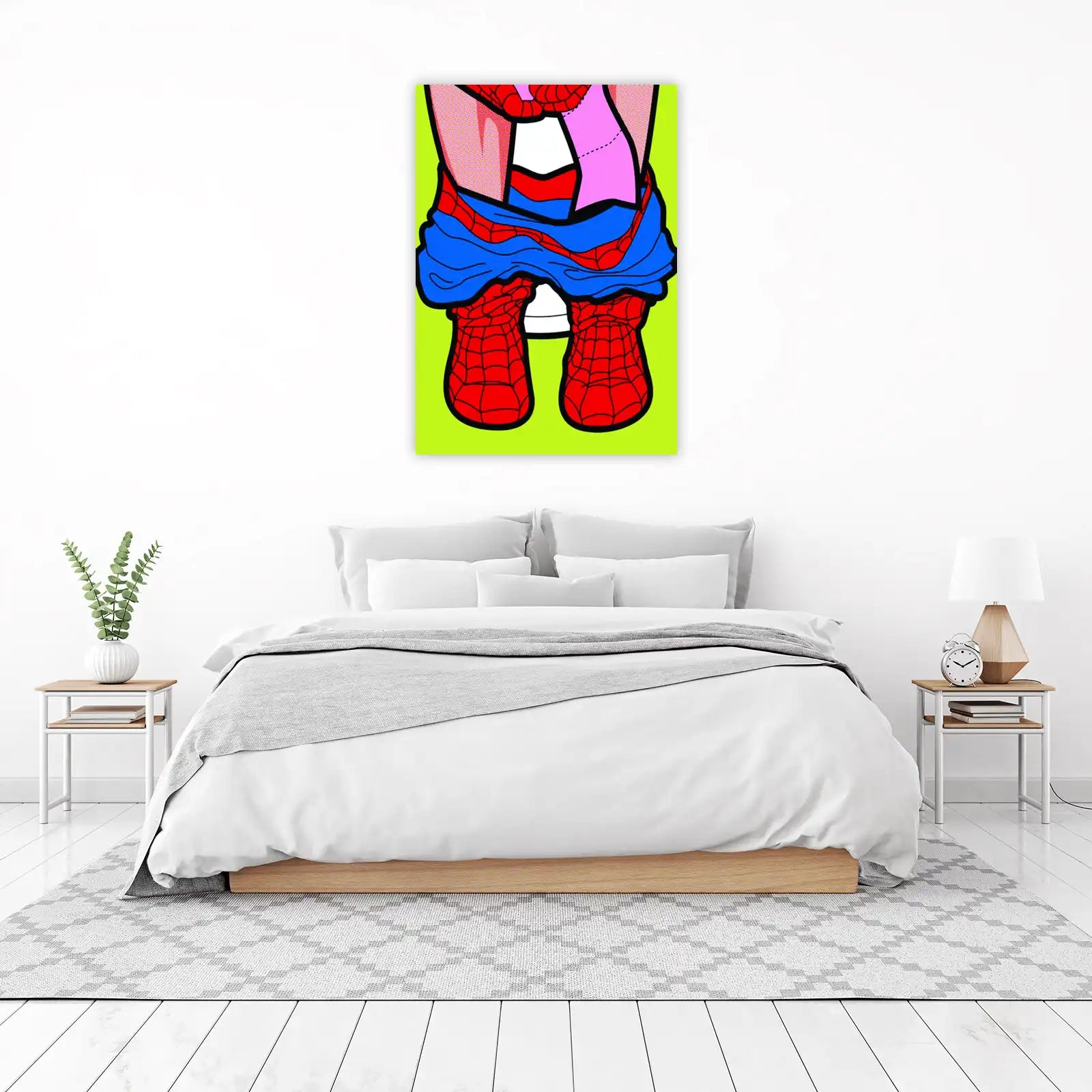 Pop Art Spider-Man Legs Wall Art
