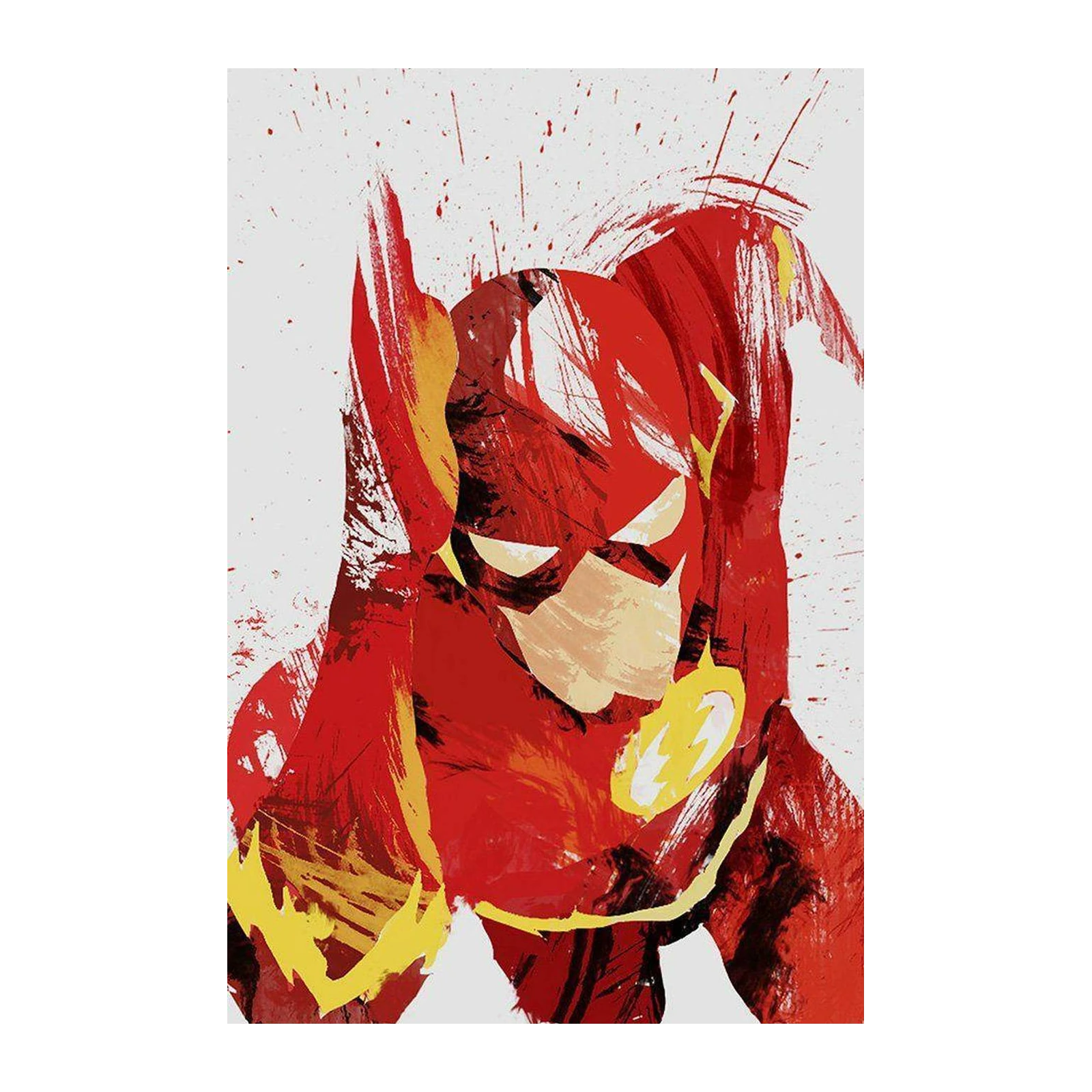 Dynamic Flash Comic Splash Art Wall Art
