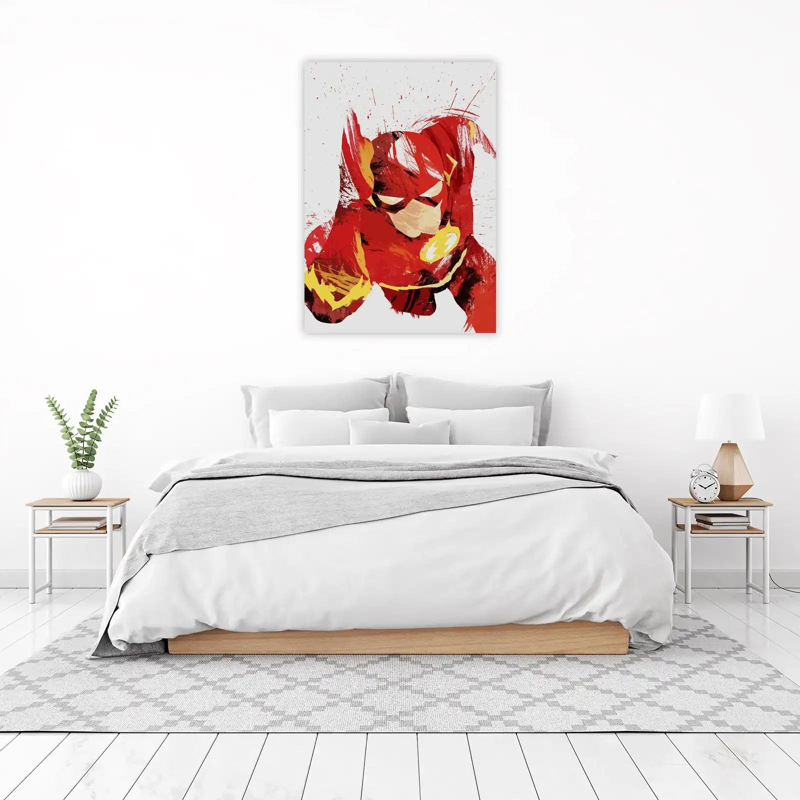 Dynamic Flash Comic Splash Art Wall Art