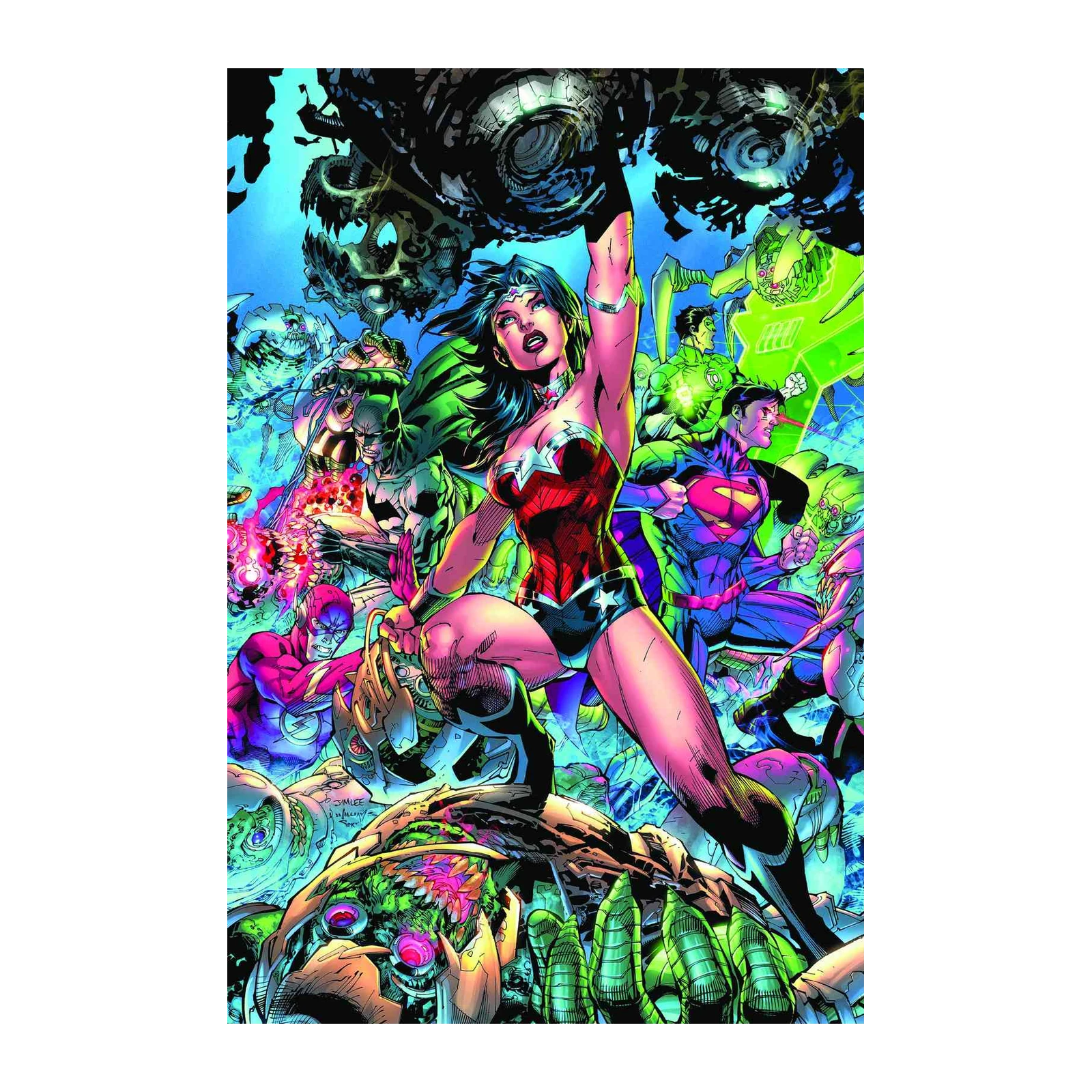 Justice League Epic Battle Wall Art
