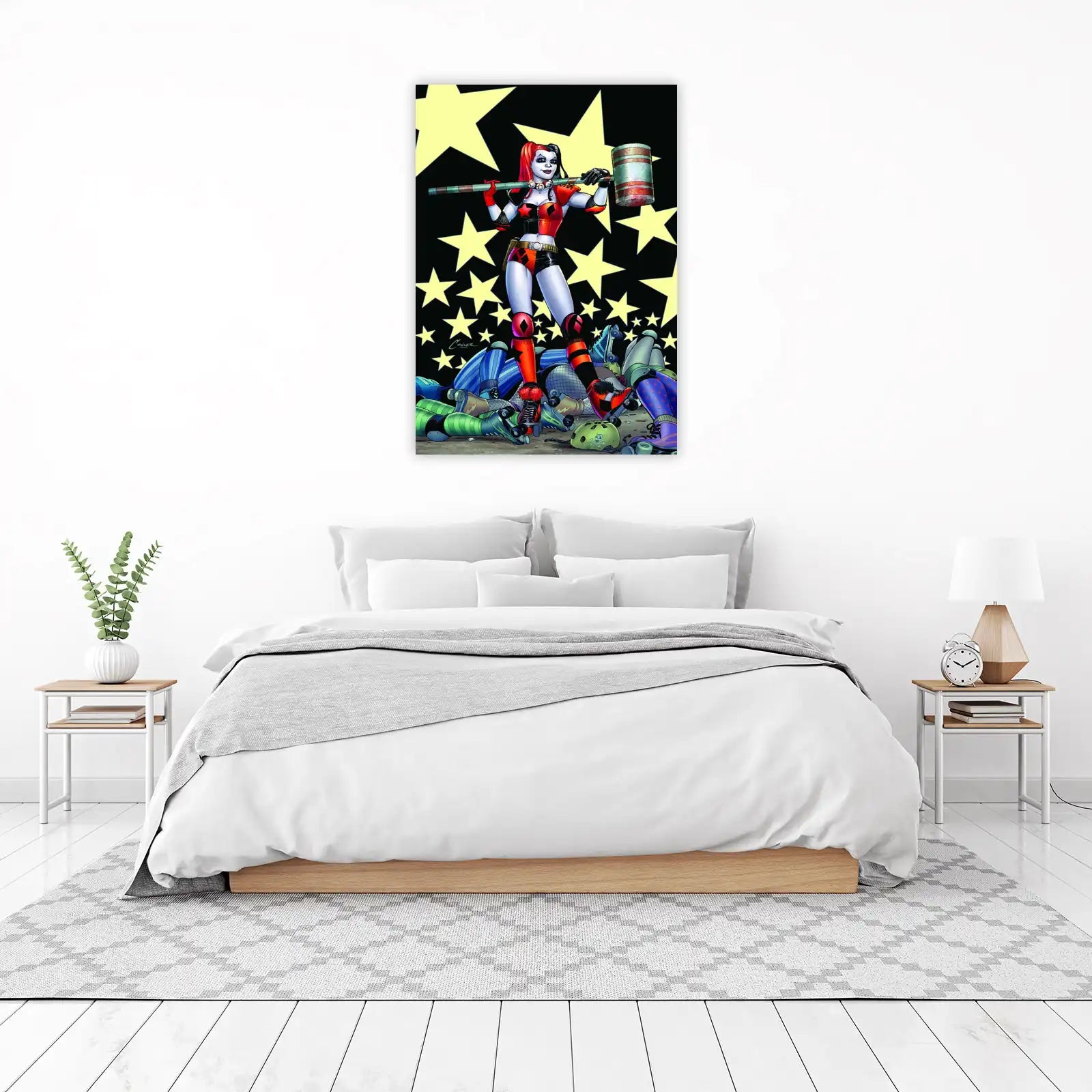 Harley Quinn Roller Derby Wall Art