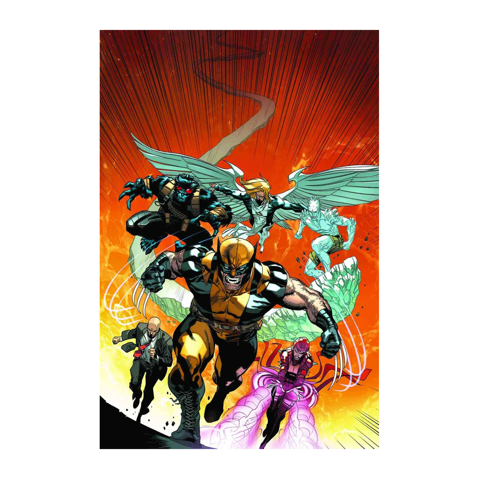 X-Men Superhero Action Wall Art
