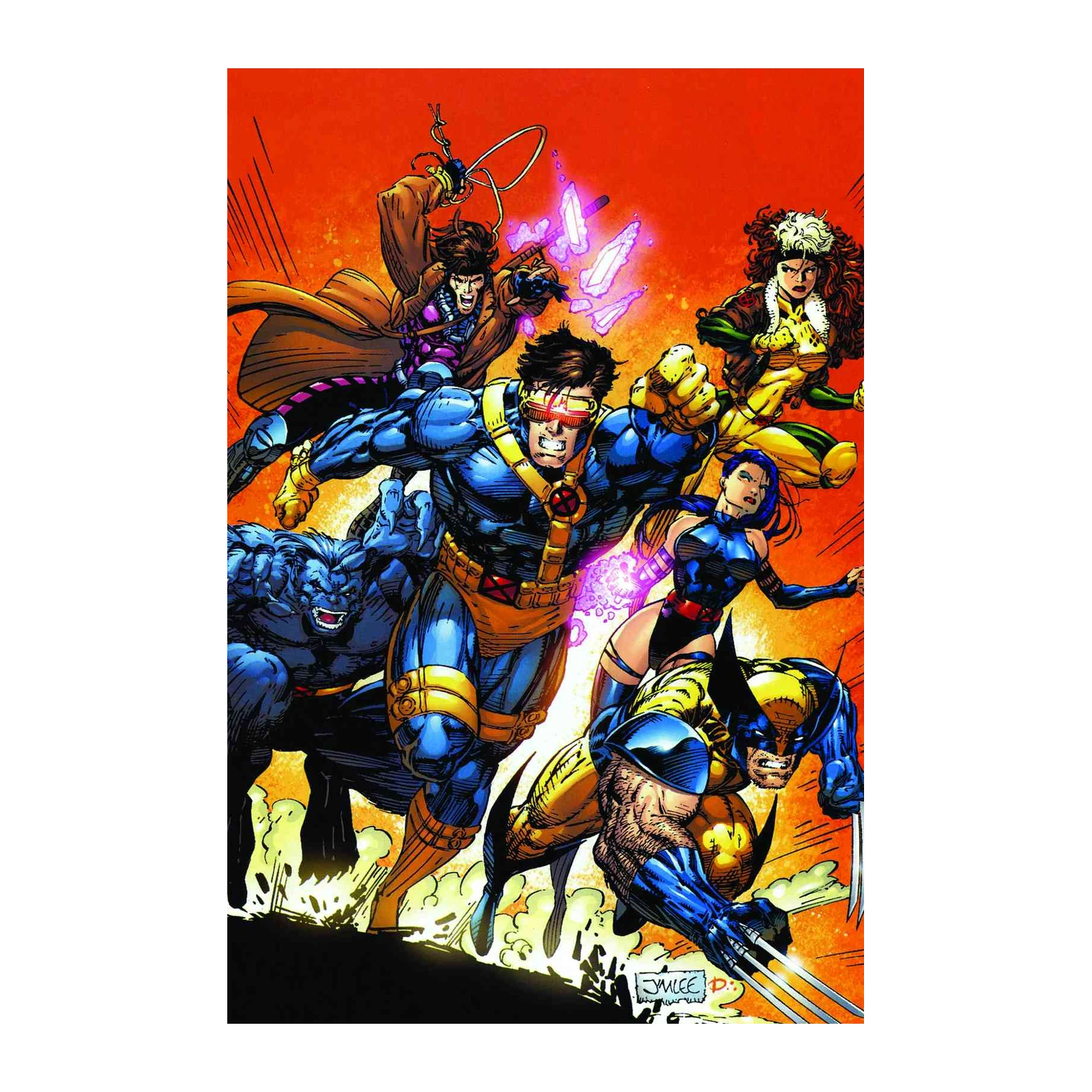X-Men Action Ensemble Wall Art