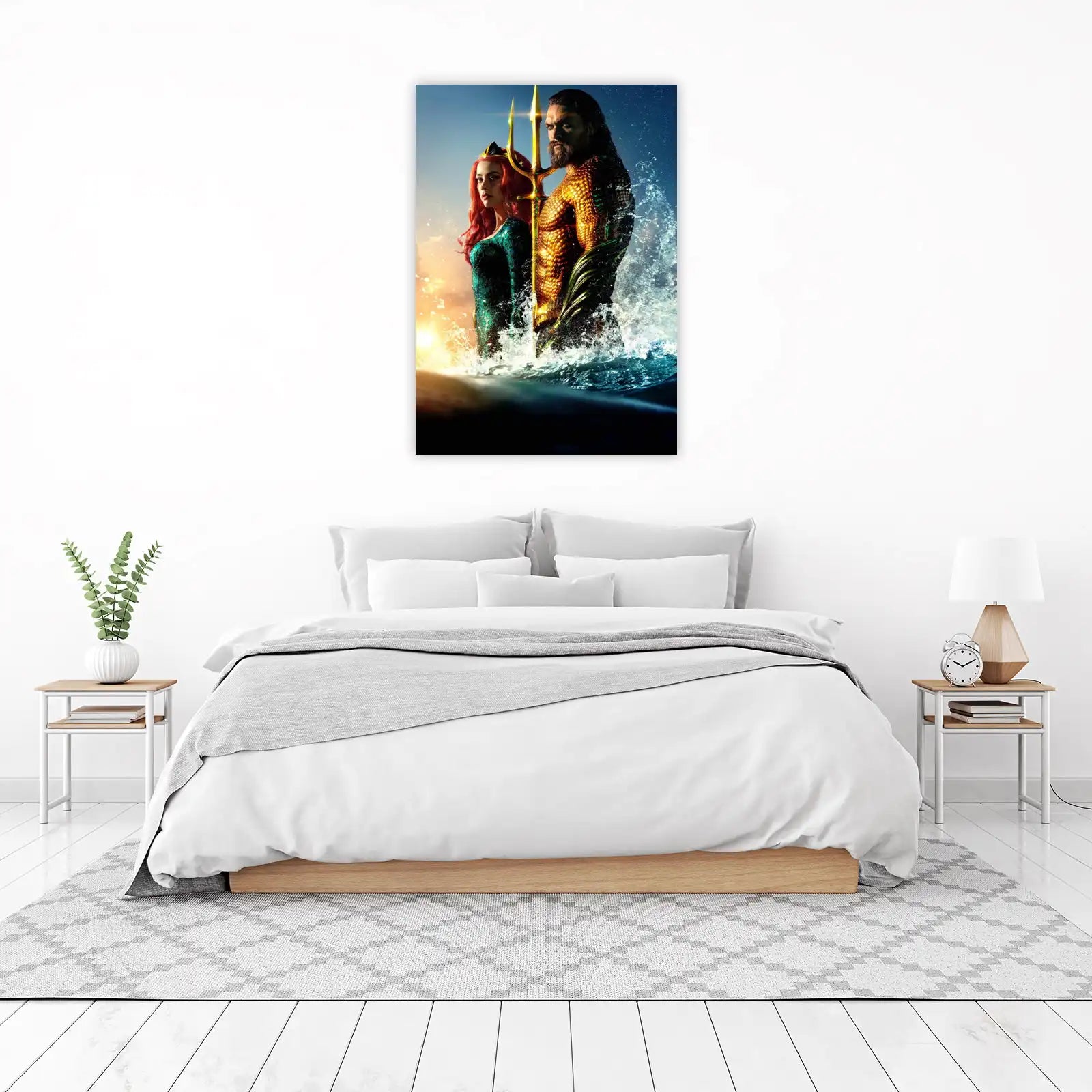Aquaman & Mera Royal Clash Wall Art