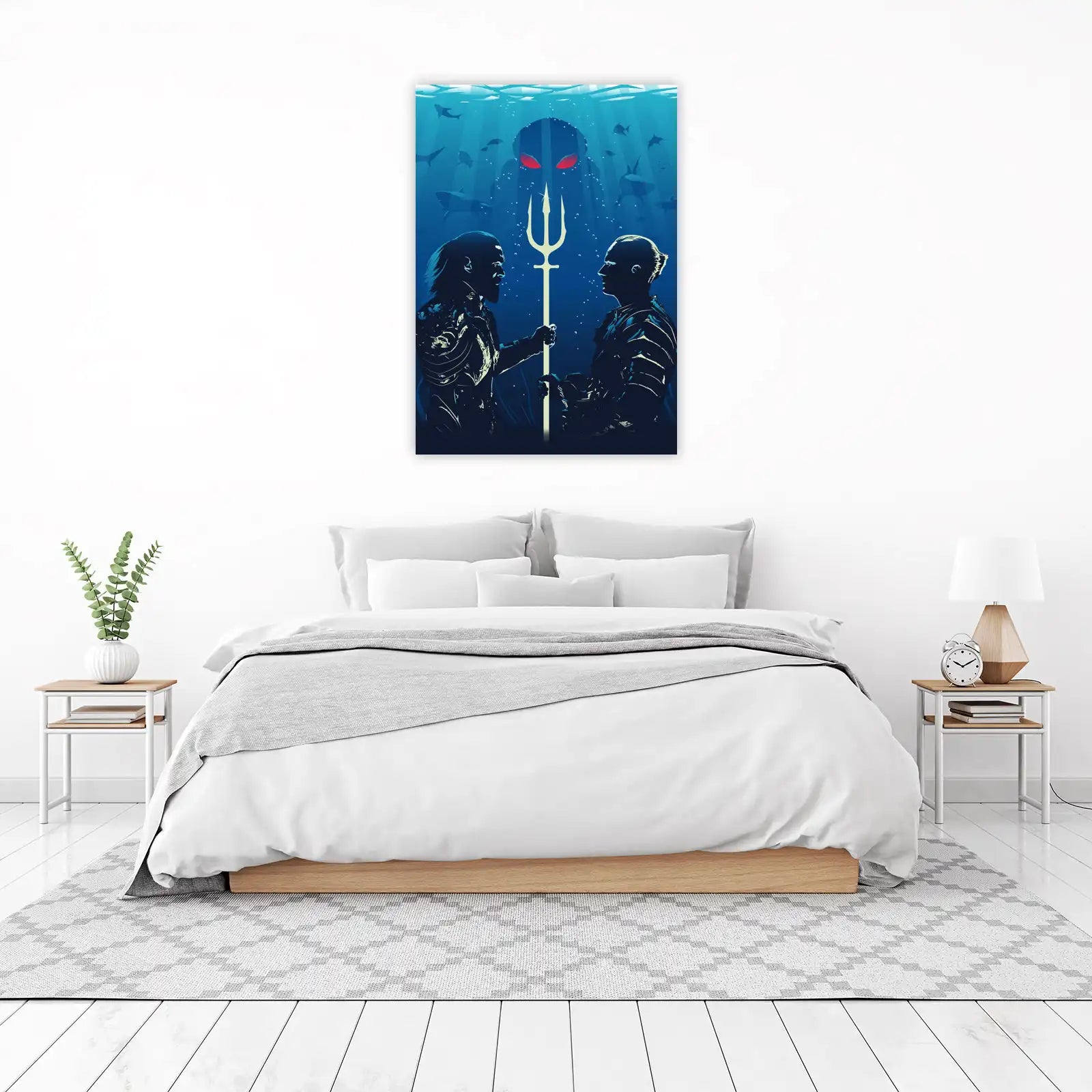 Ocean Battle King & Black Manta Wall Art