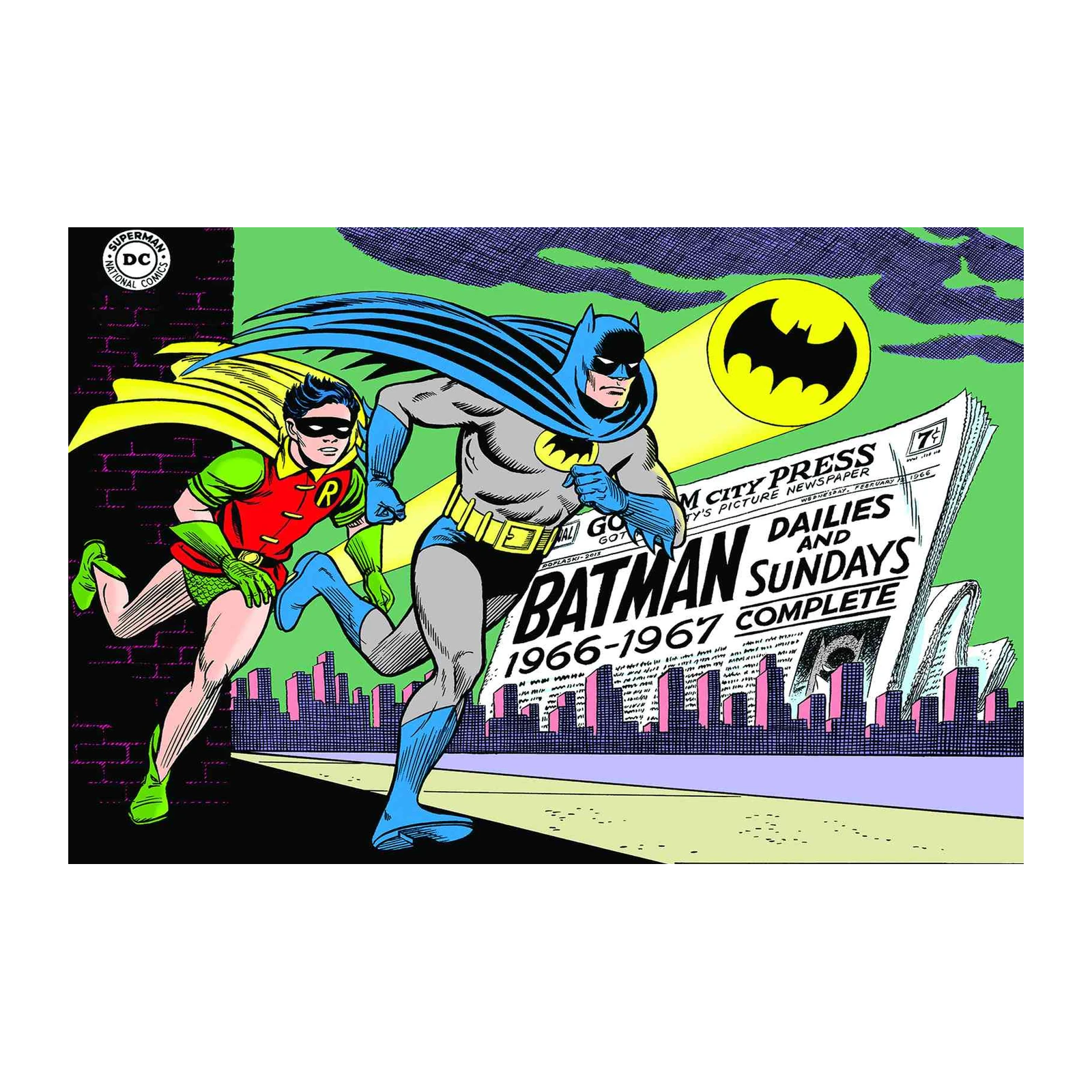 Classic Batman & Robin Retro Comic Wall Art
