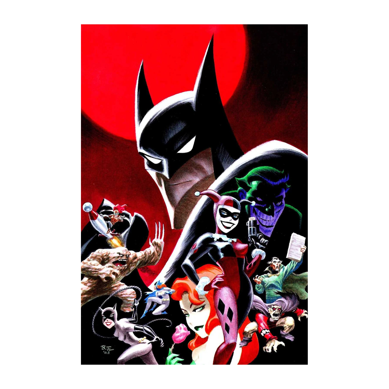Batman Animated Series Heroes & Villains Wall Art