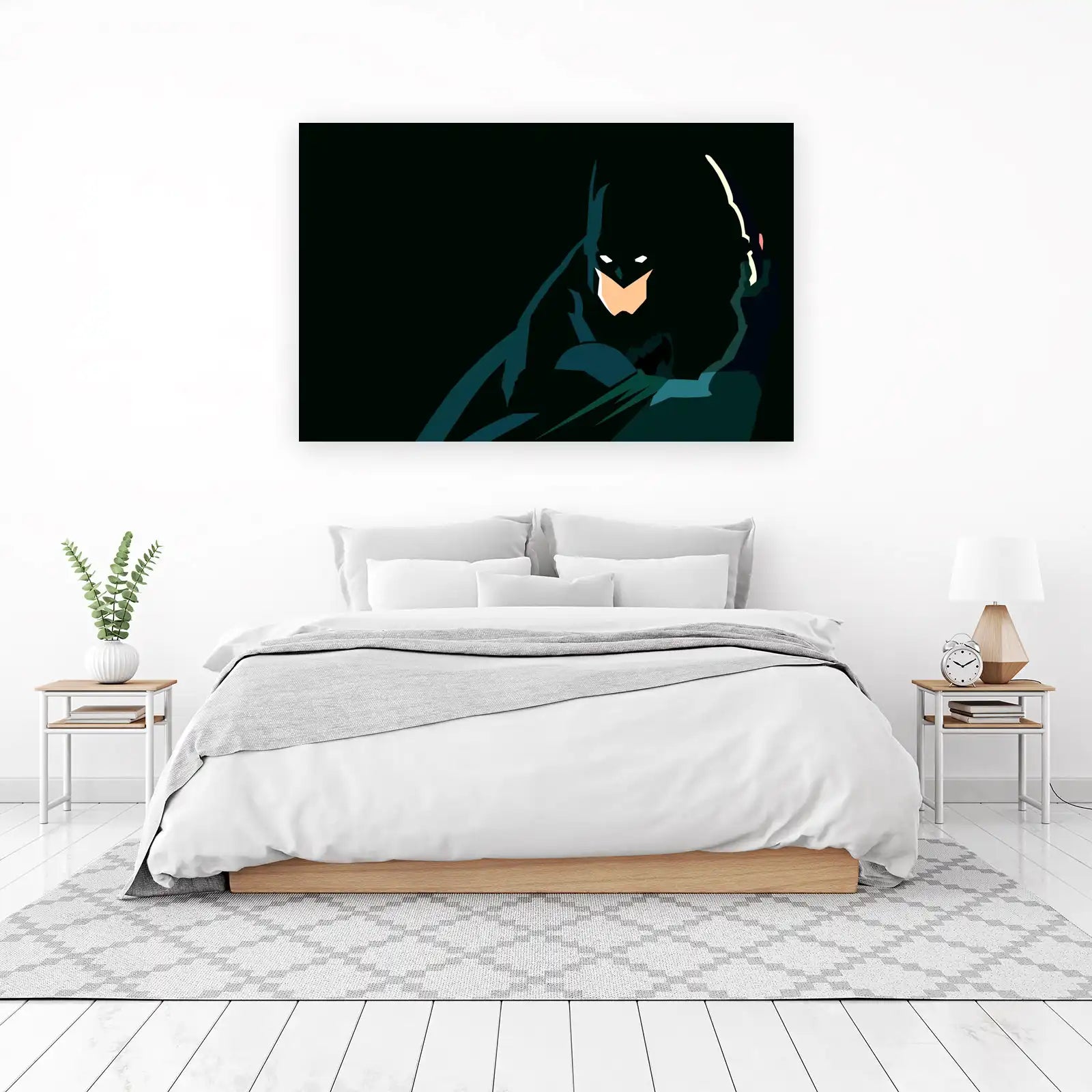 Dark Knight Vigilante Minimalist Batman Wall Art