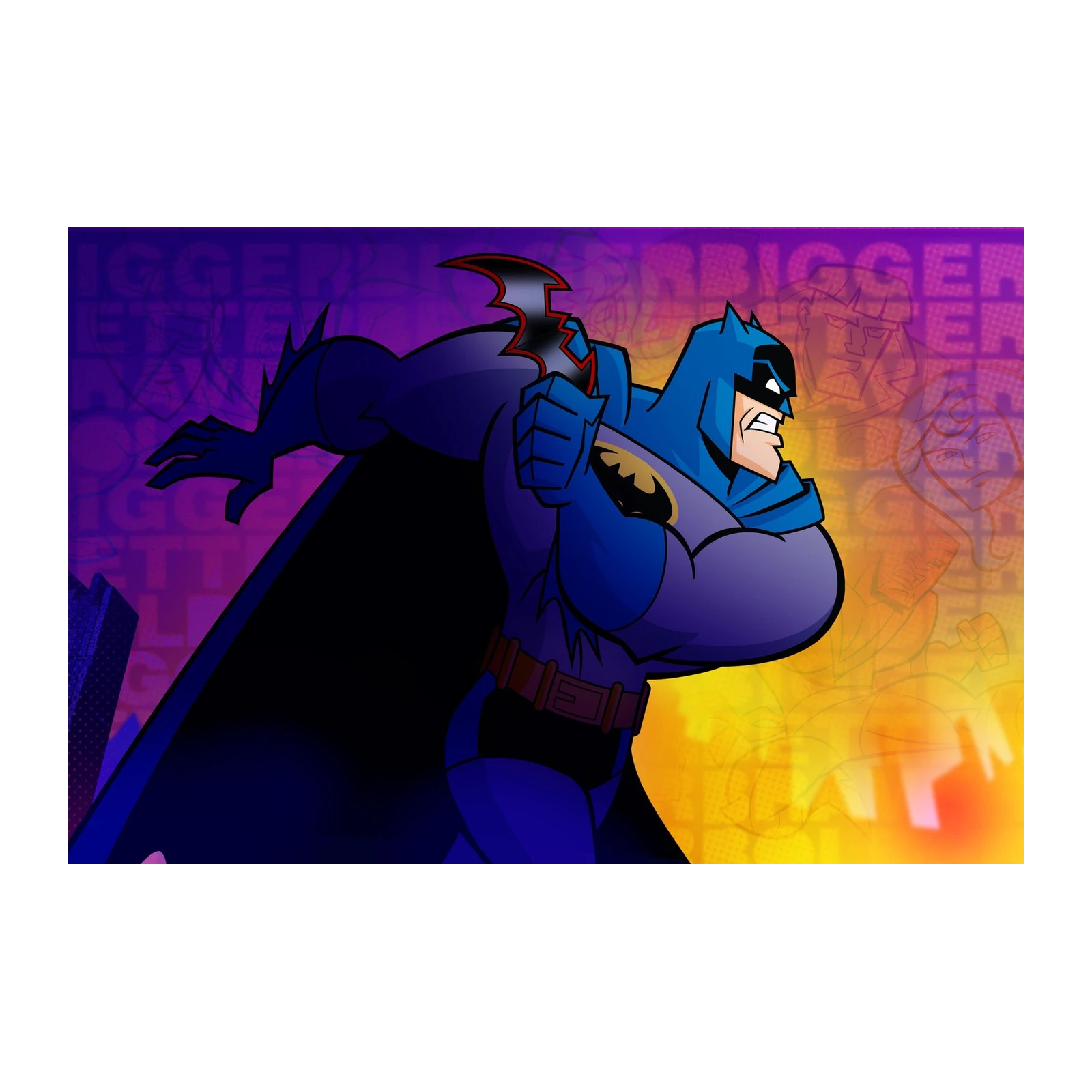 Dynamic Batman Action Wall Art