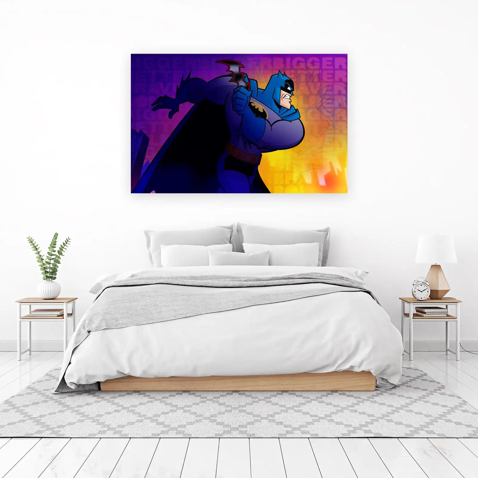 Dynamic Batman Action Wall Art