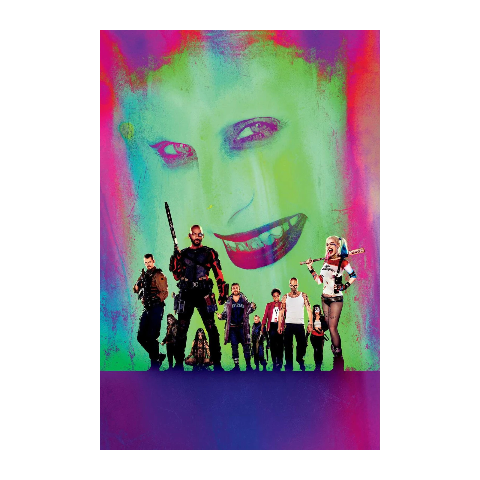 Vibrant Suicide Squad Character Art Wall Art