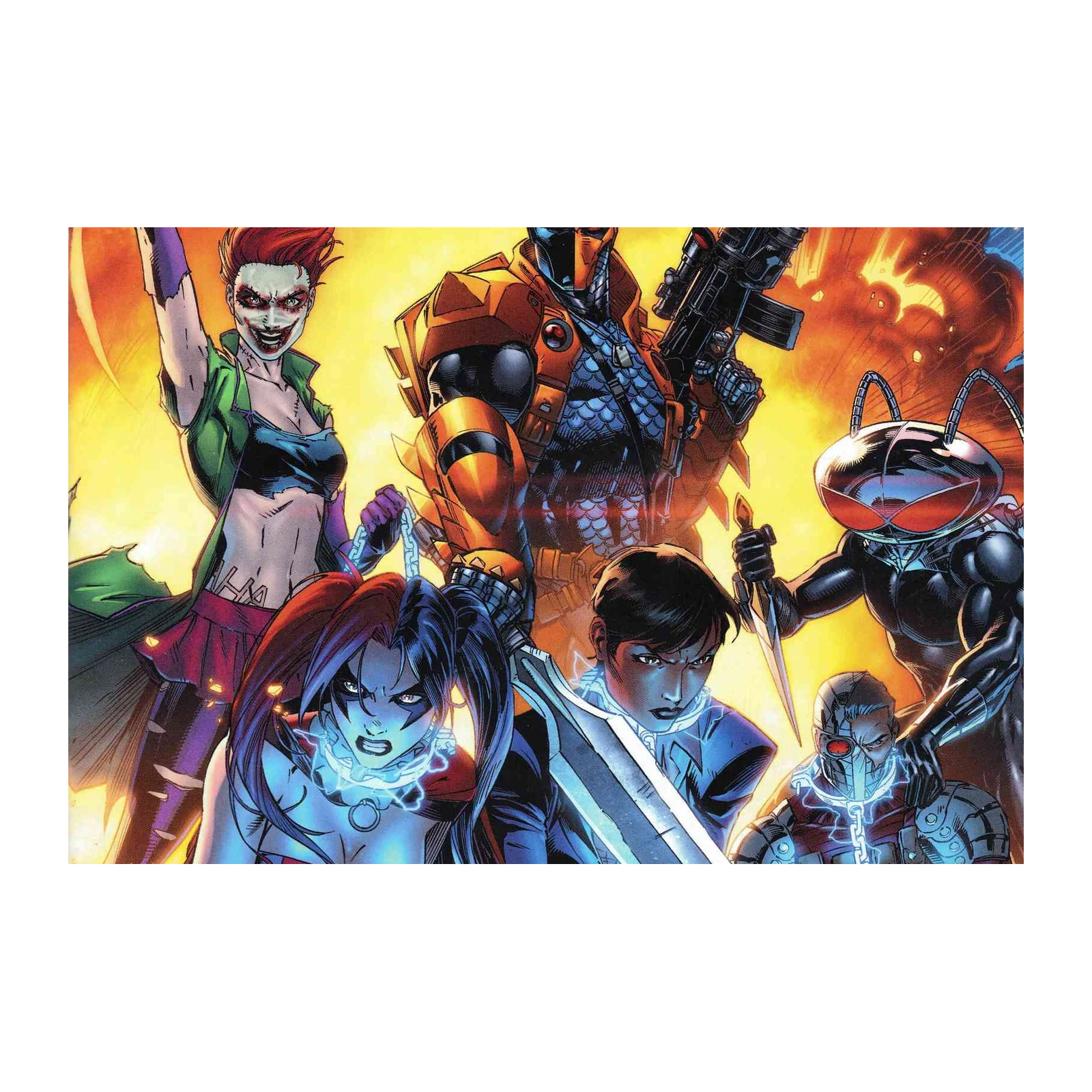 DC Suicide Squad Comic Art Wall Art