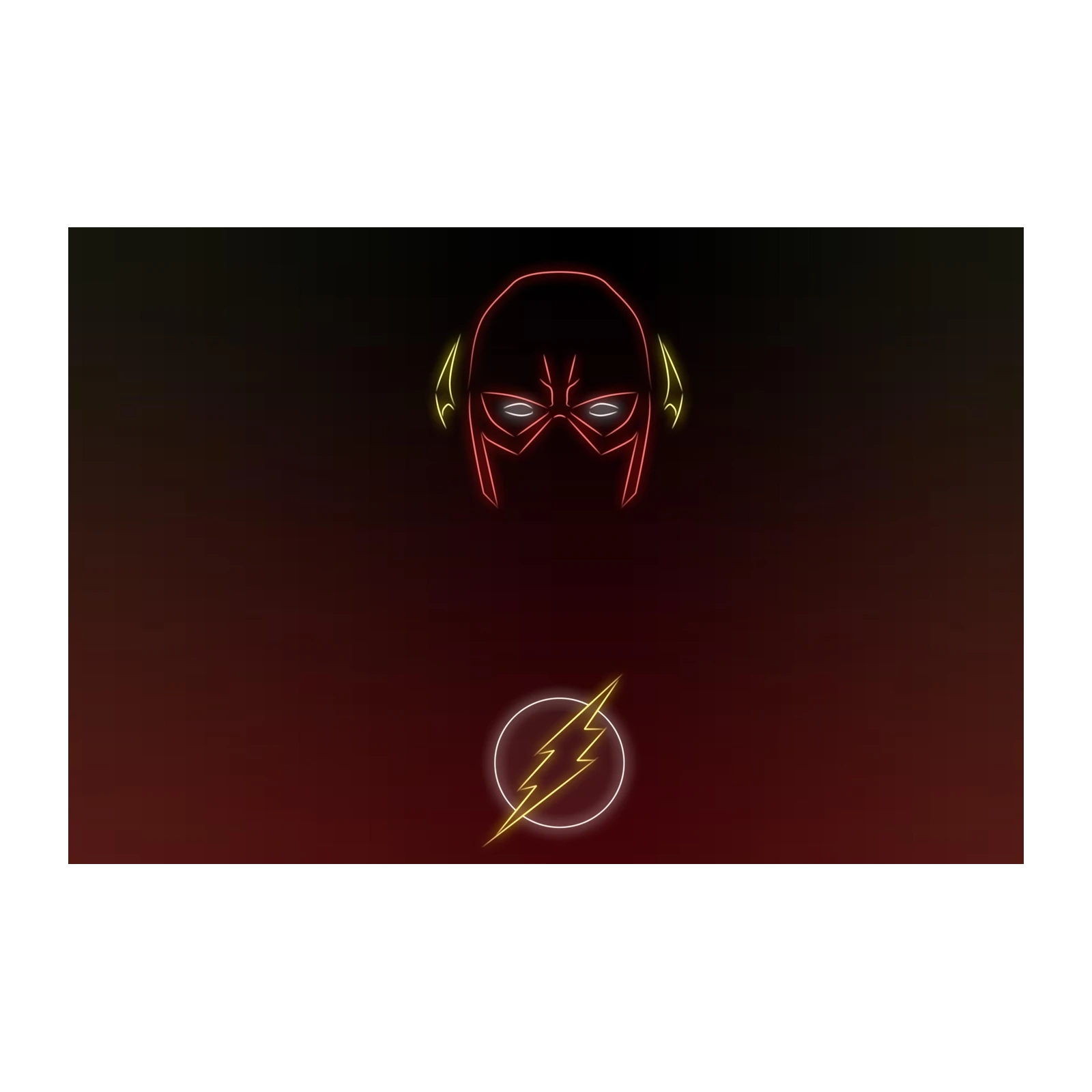 ⚡️ The Flash Neon Minimalist Wall Art