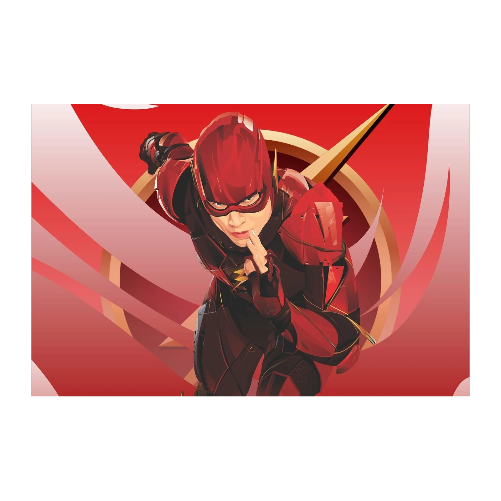 Dynamic Flash Hero Portrait Wall Art