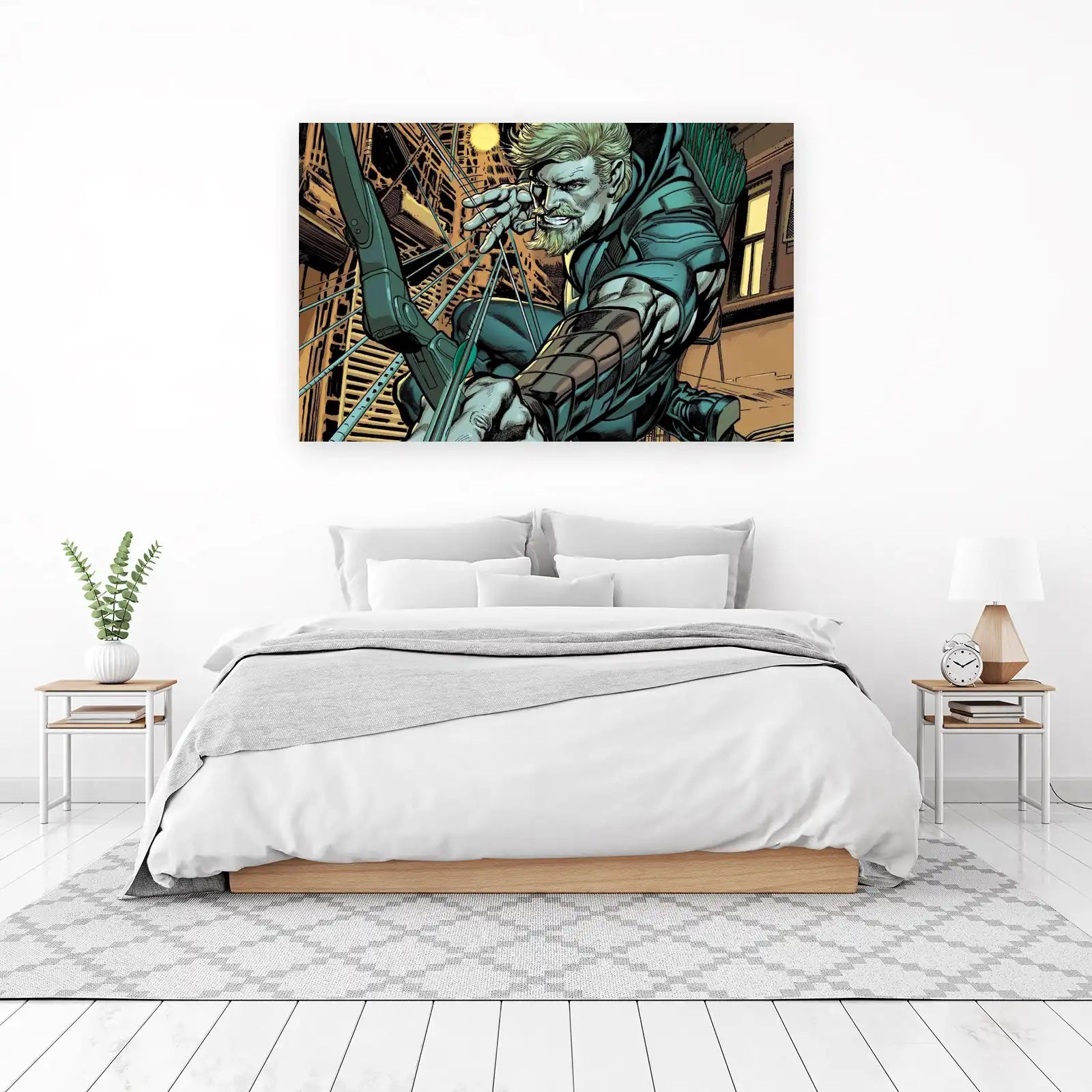 Green Arrow Action Comic Art Wall Art