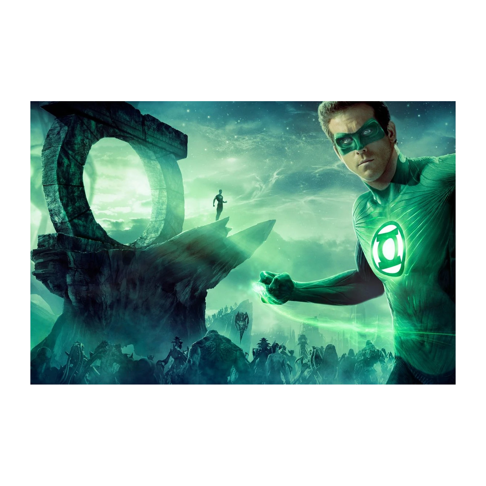 Green Lantern Epic Sci-Fi Action Wall Art