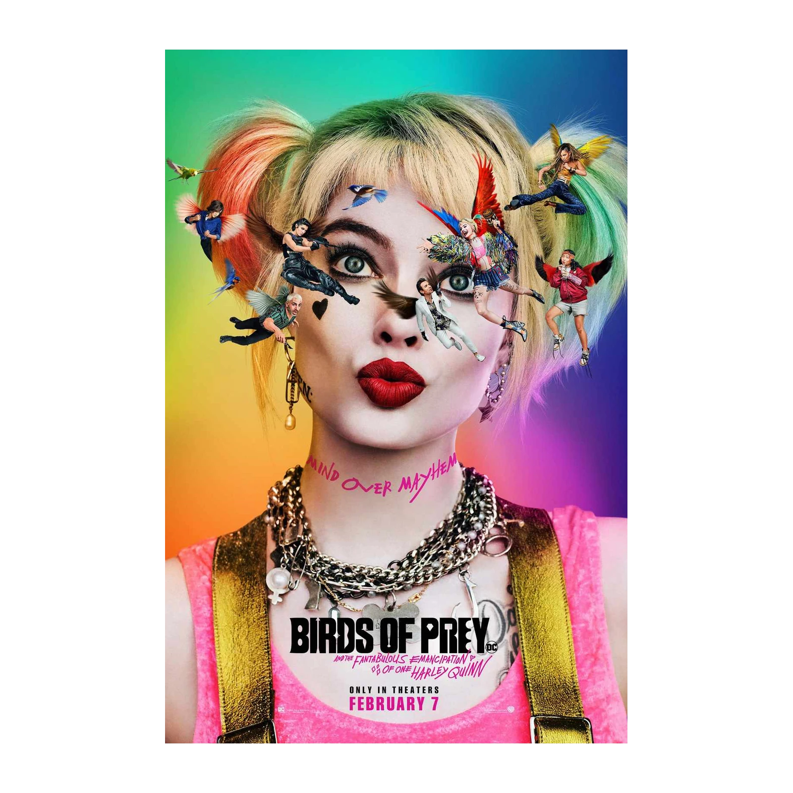 Harley Quinn Birds of Prey Wall Art