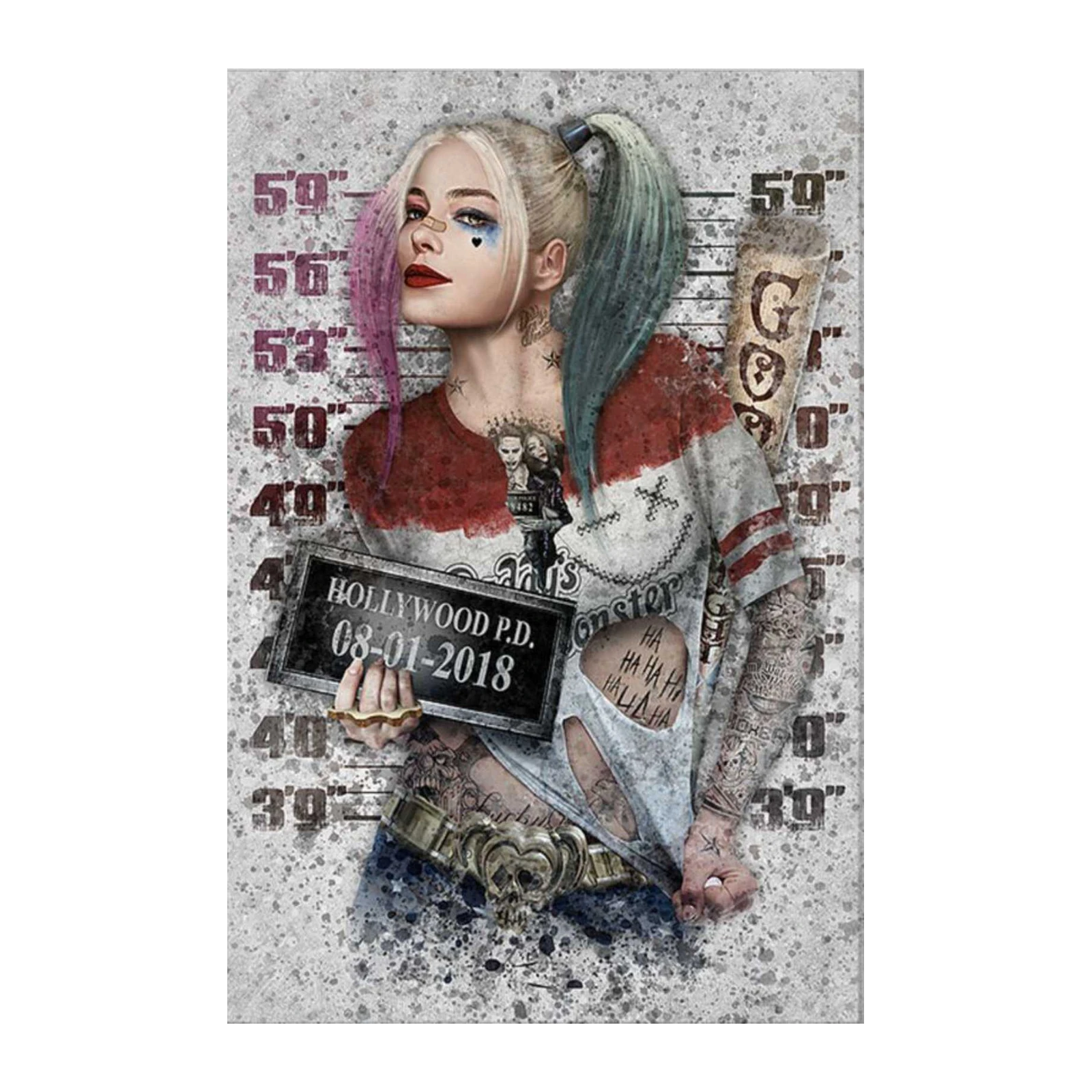 Harley Quinn Mugshot Wall Art