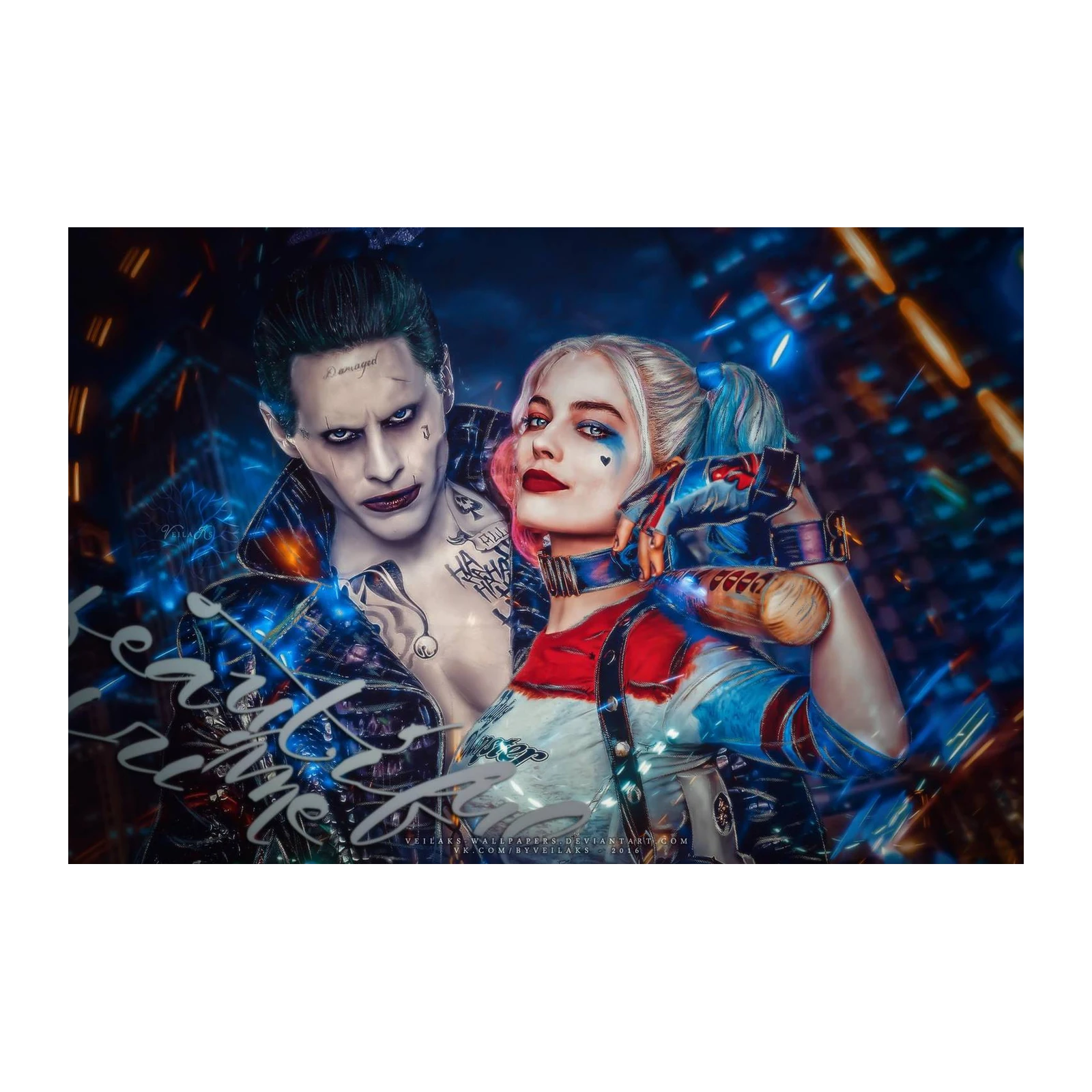 Joker & Harley Quinn "Beauty & Crime" Wall Art