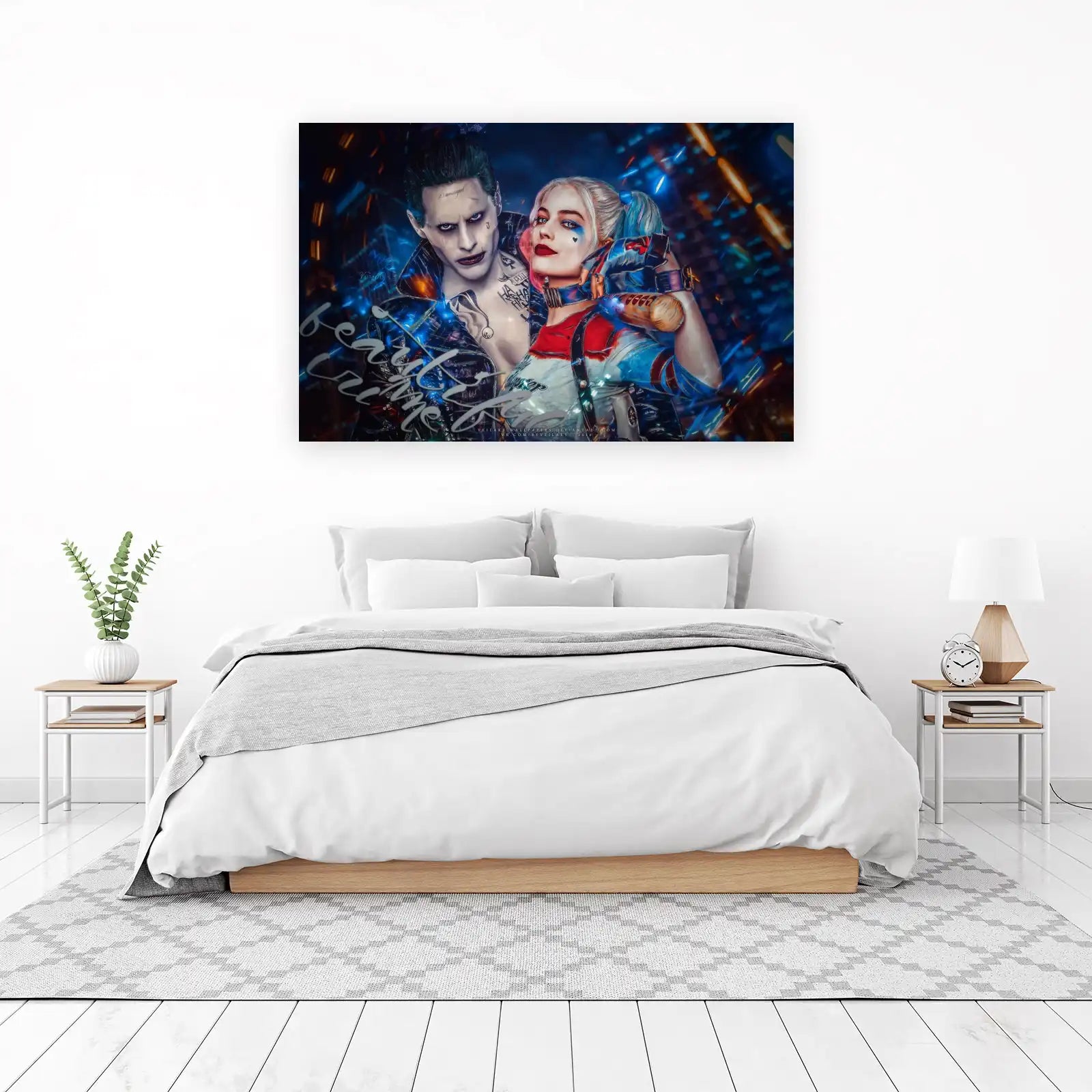 Joker & Harley Quinn "Beauty & Crime" Wall Art