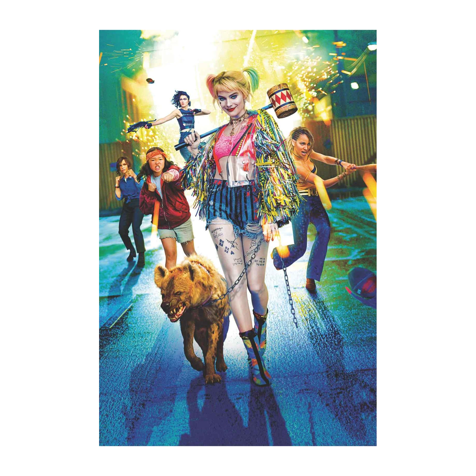 Harley Quinn & Hyena Wall Art