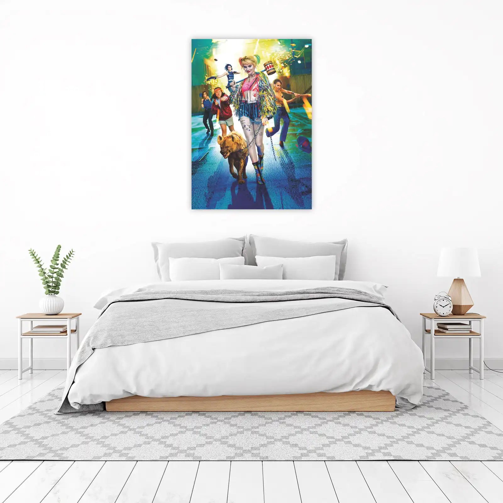 Harley Quinn & Hyena Wall Art