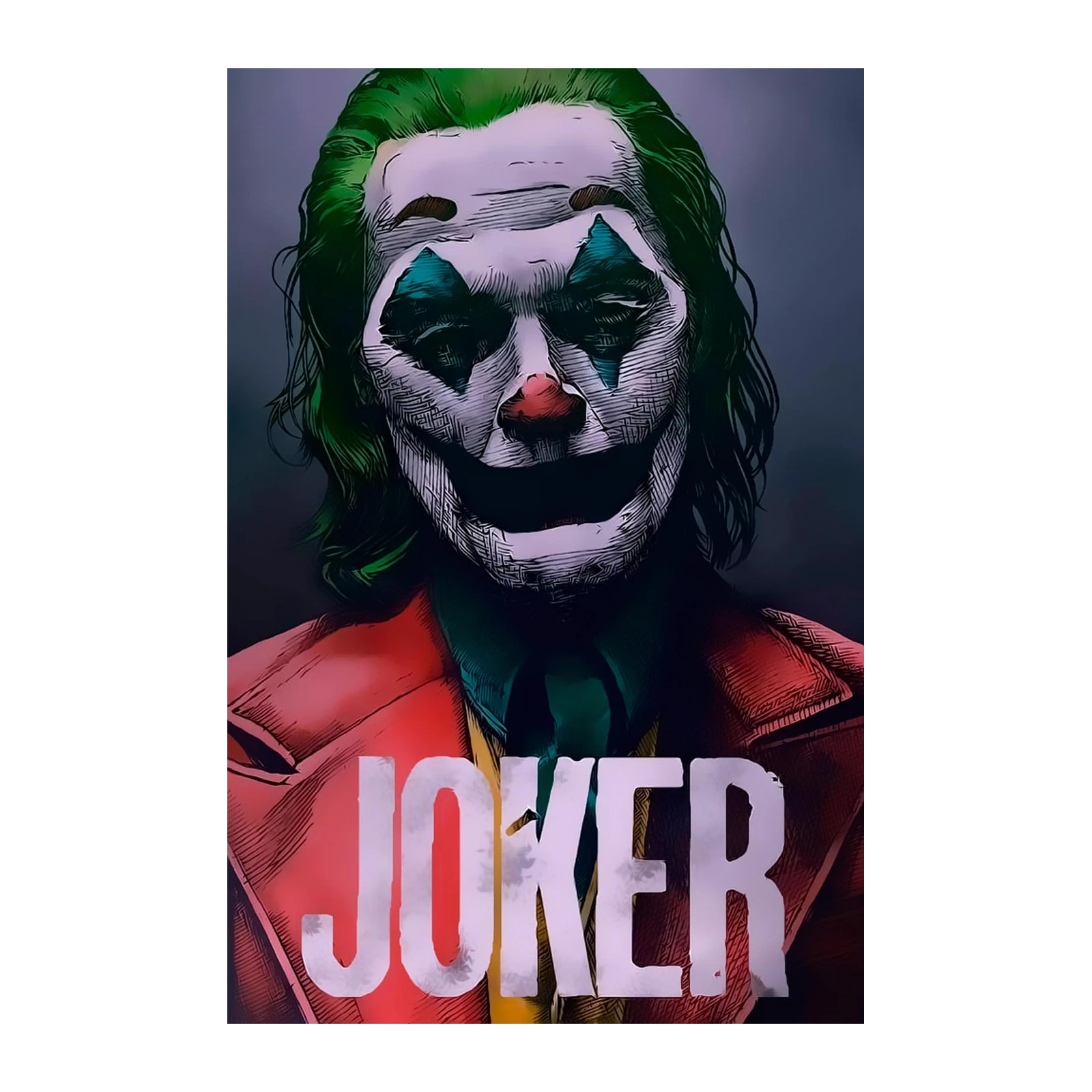 Joker Movie Iconic Portrait Wall Art