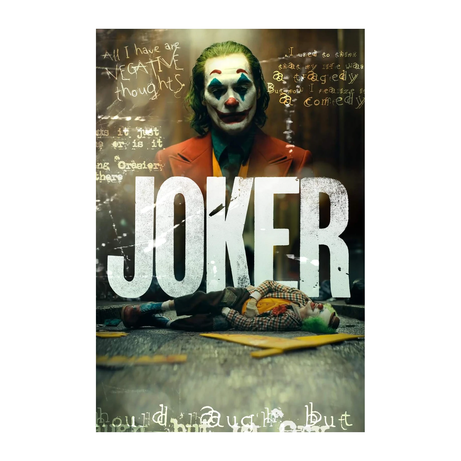 Joker Movie Poster Wall Art - Dark, Gritty Art