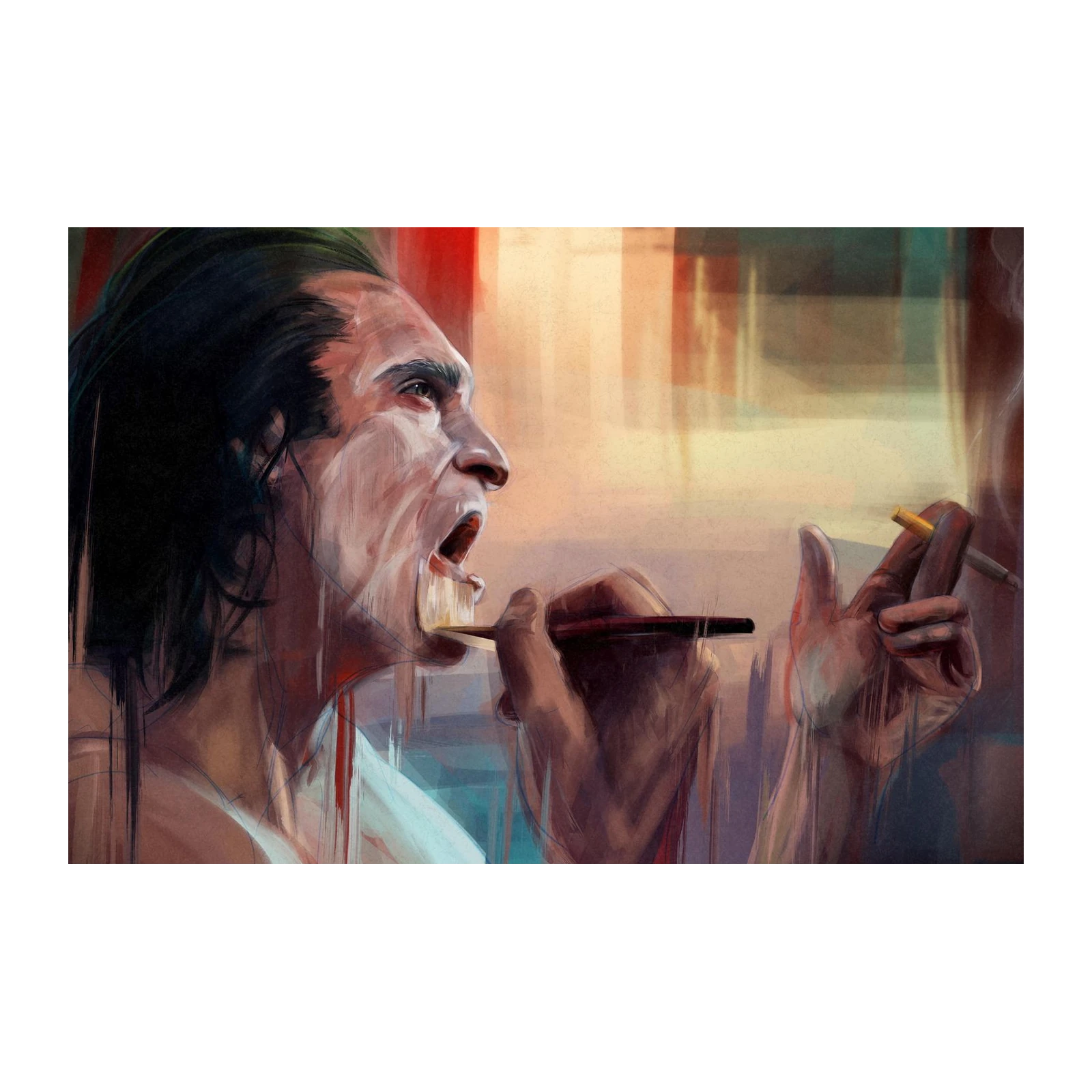 Intense Joker Portrait Wall Art